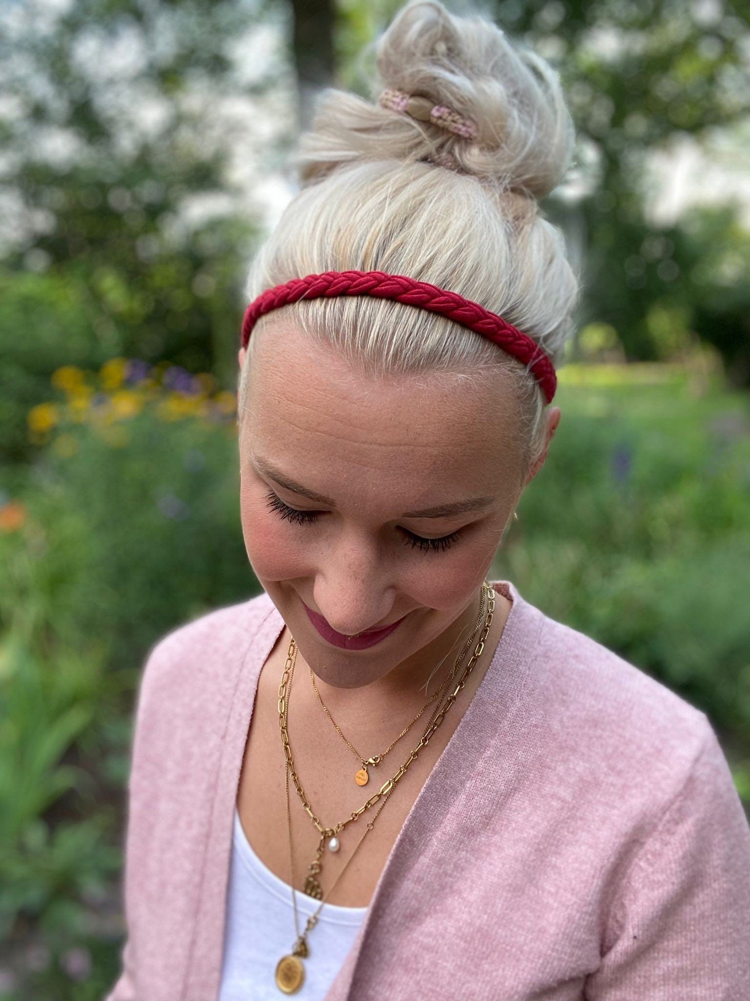 Mini geflochtenes Haarband – handgeflochten, dehnbar & bequem