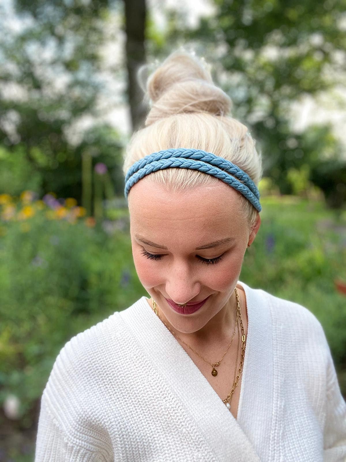 Doppelt geflochtenes Haarband