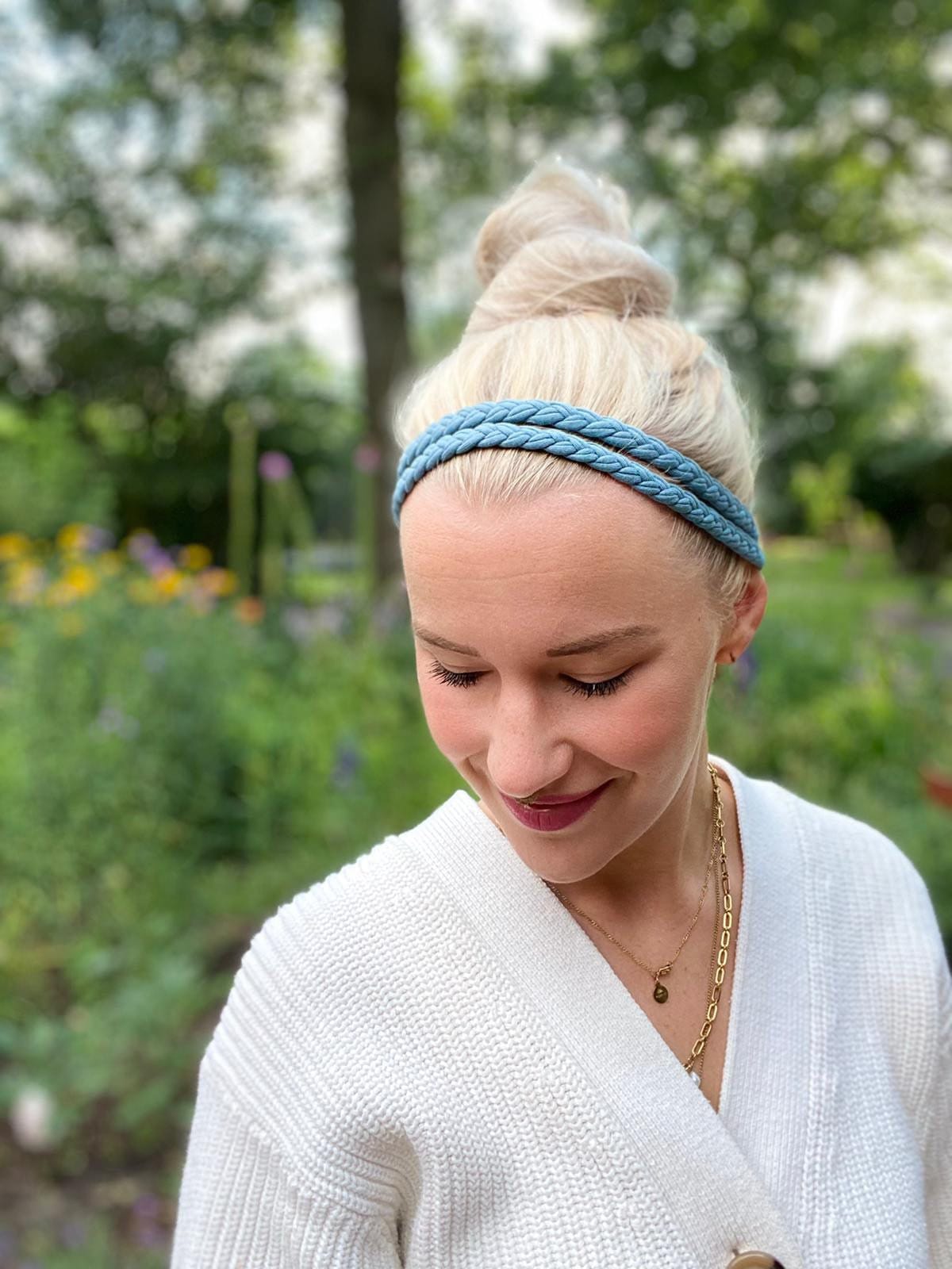 Doppelt geflochtenes Haarband