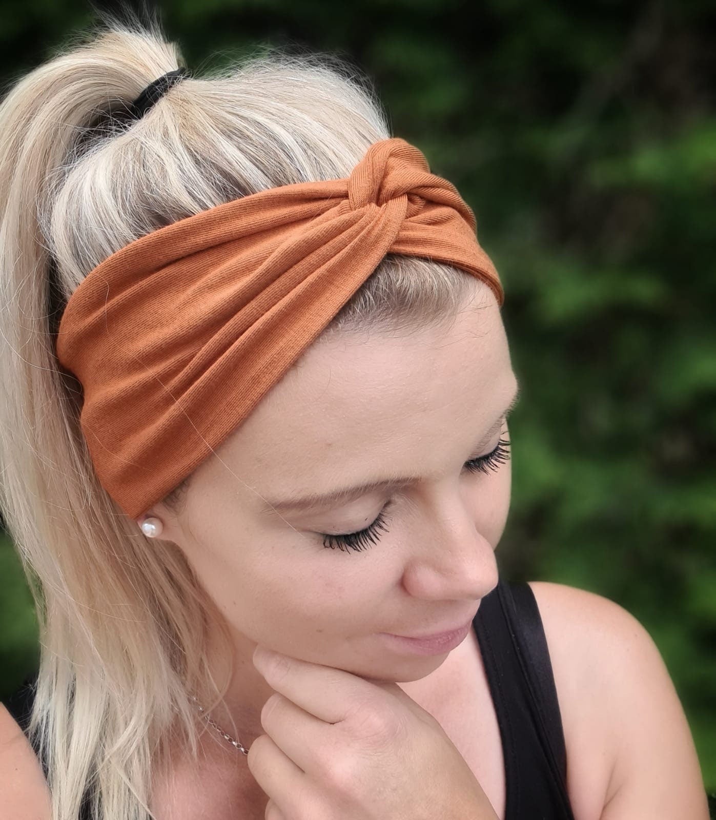 Bandeau Haarband Baumwolljersey – bequem & stylisch