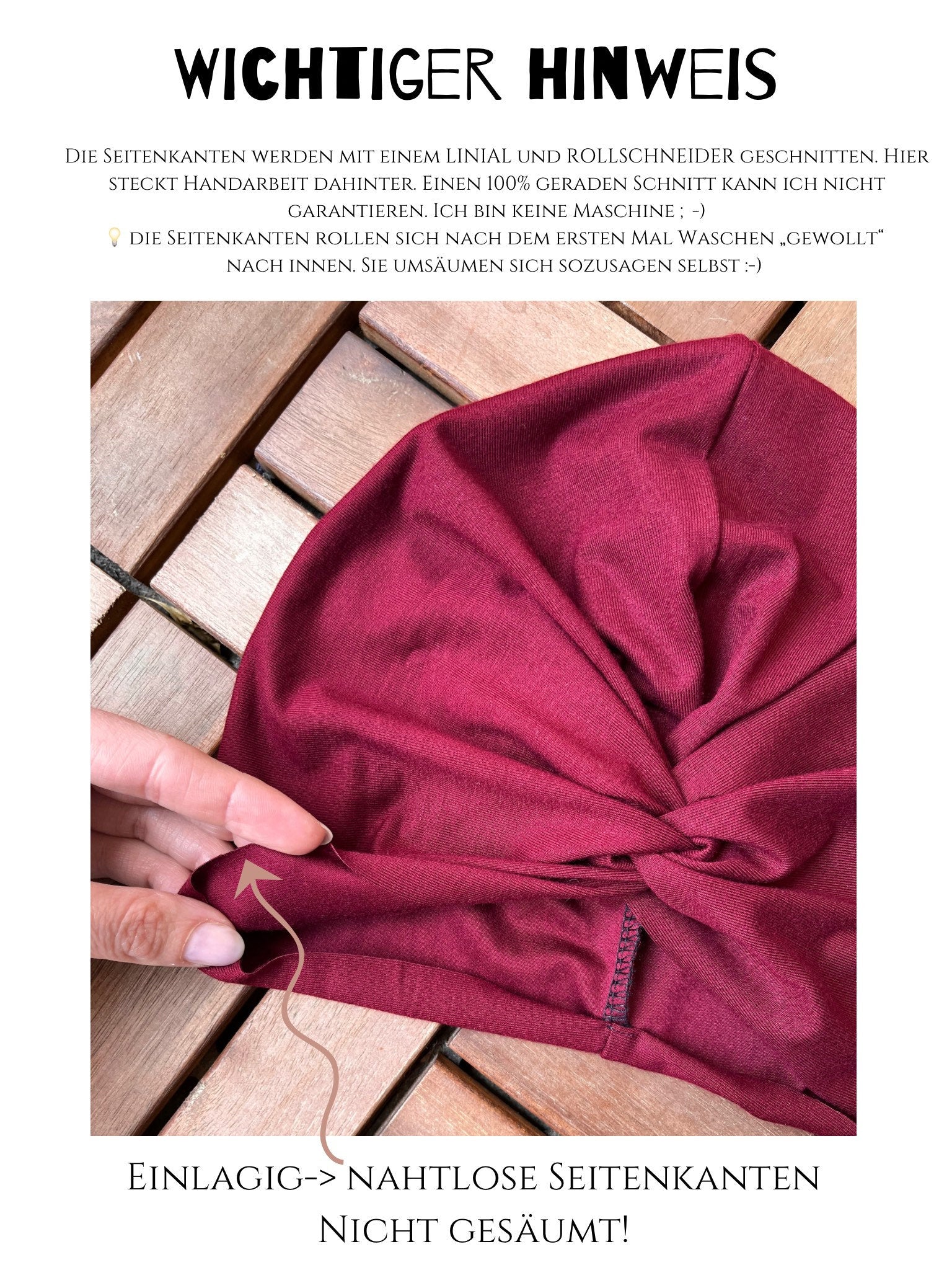Bambus Twist Turban Mütze