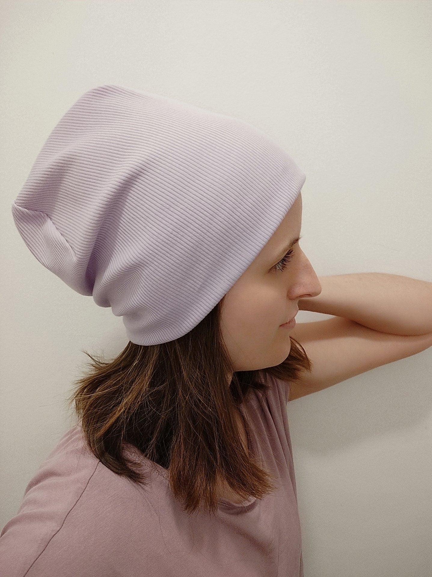 Feinstrick Slouchy Beanie Mütze