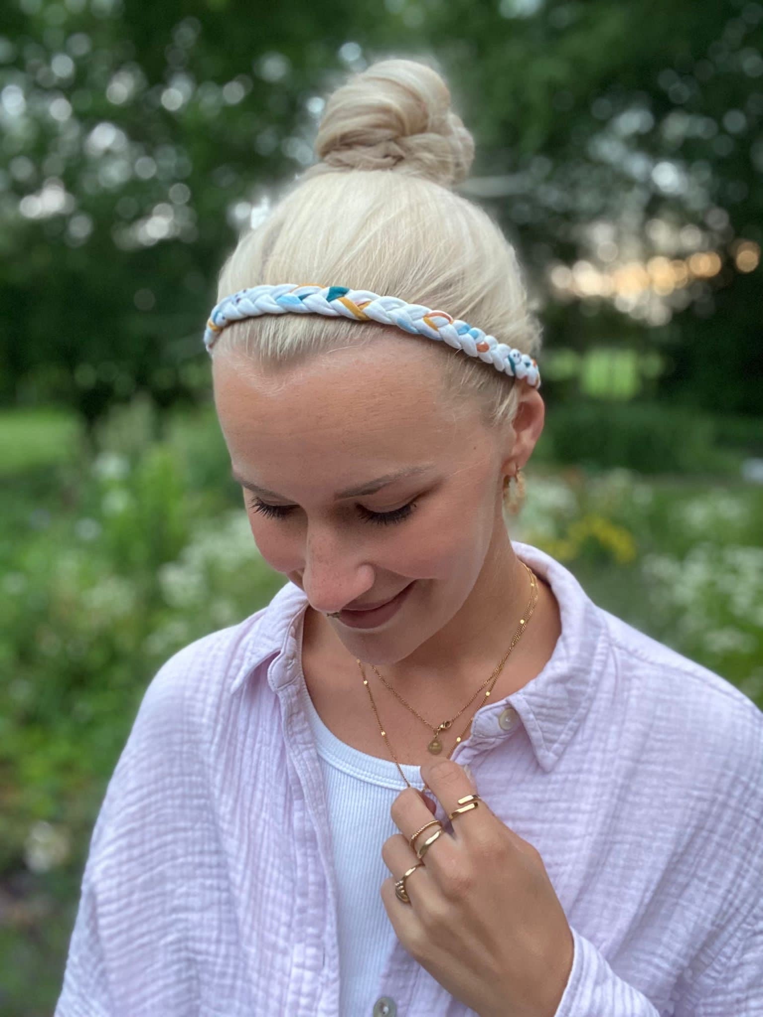 Geflochtenes Haarband schmal – bequem & stylisch