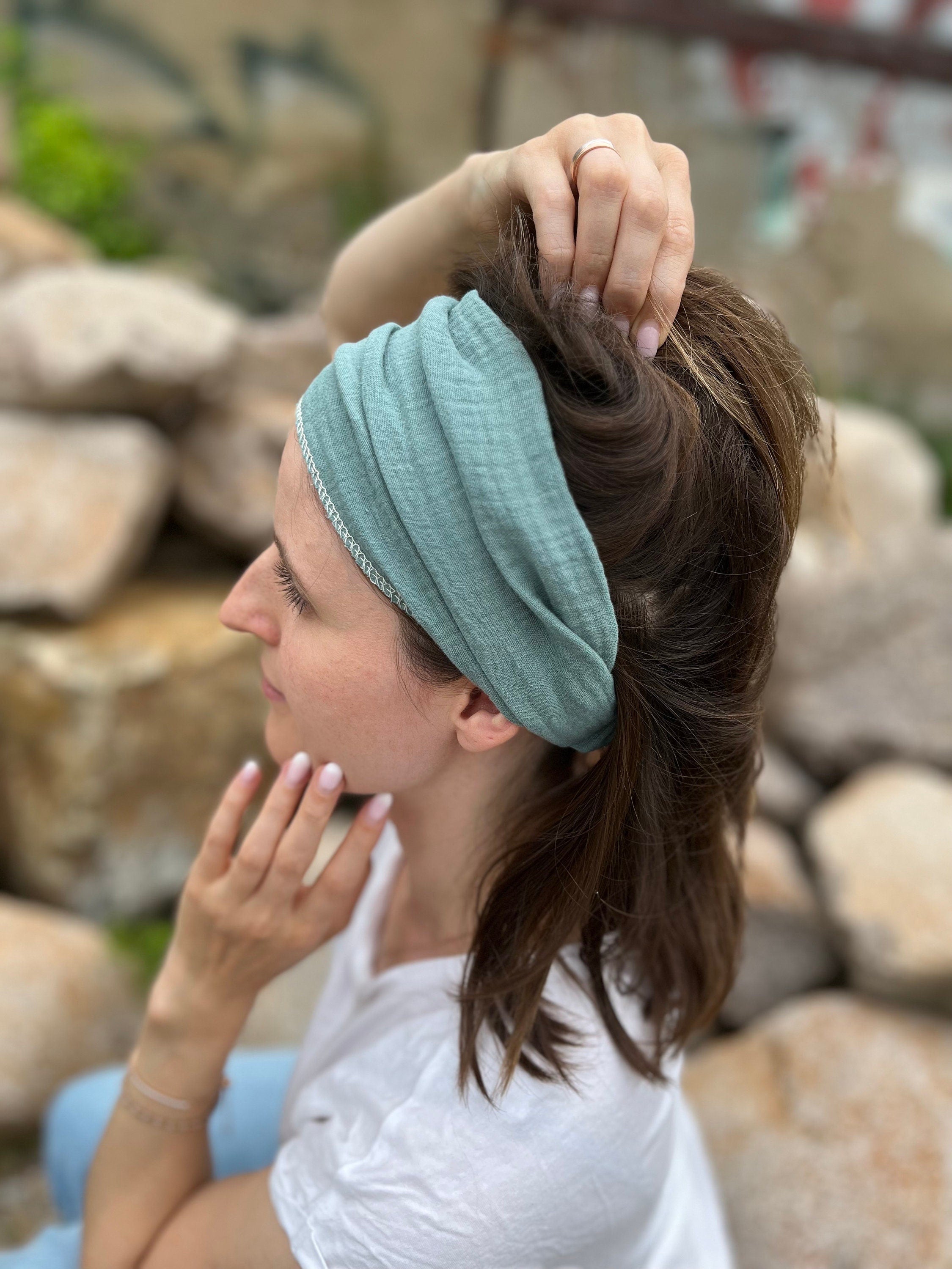 Cuty Musselin Kopftuch Bandana – angenehm & flexibel