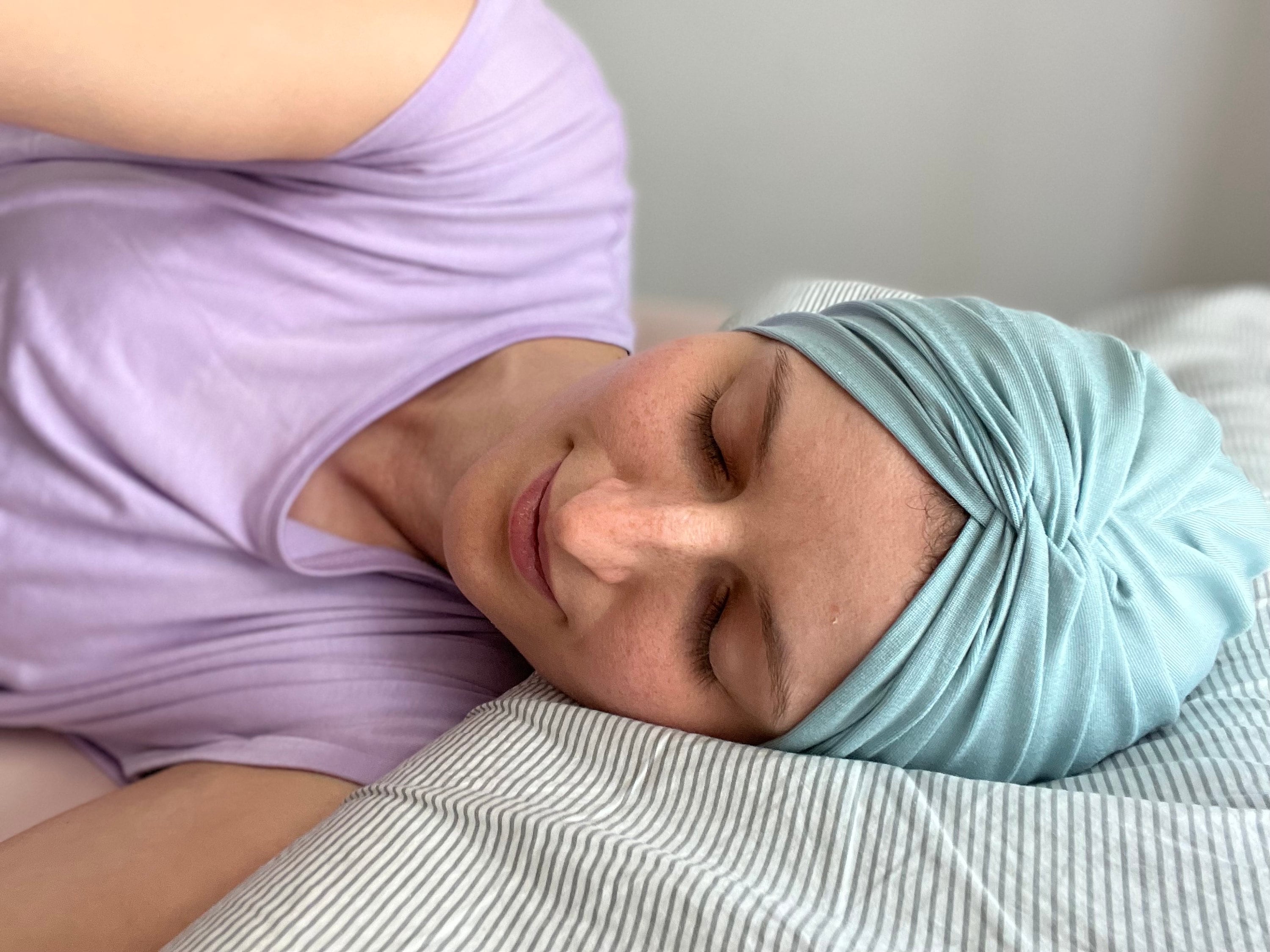 Bambus Twist-Turban-Mütze – weich & flexibel, Chemo geeignet