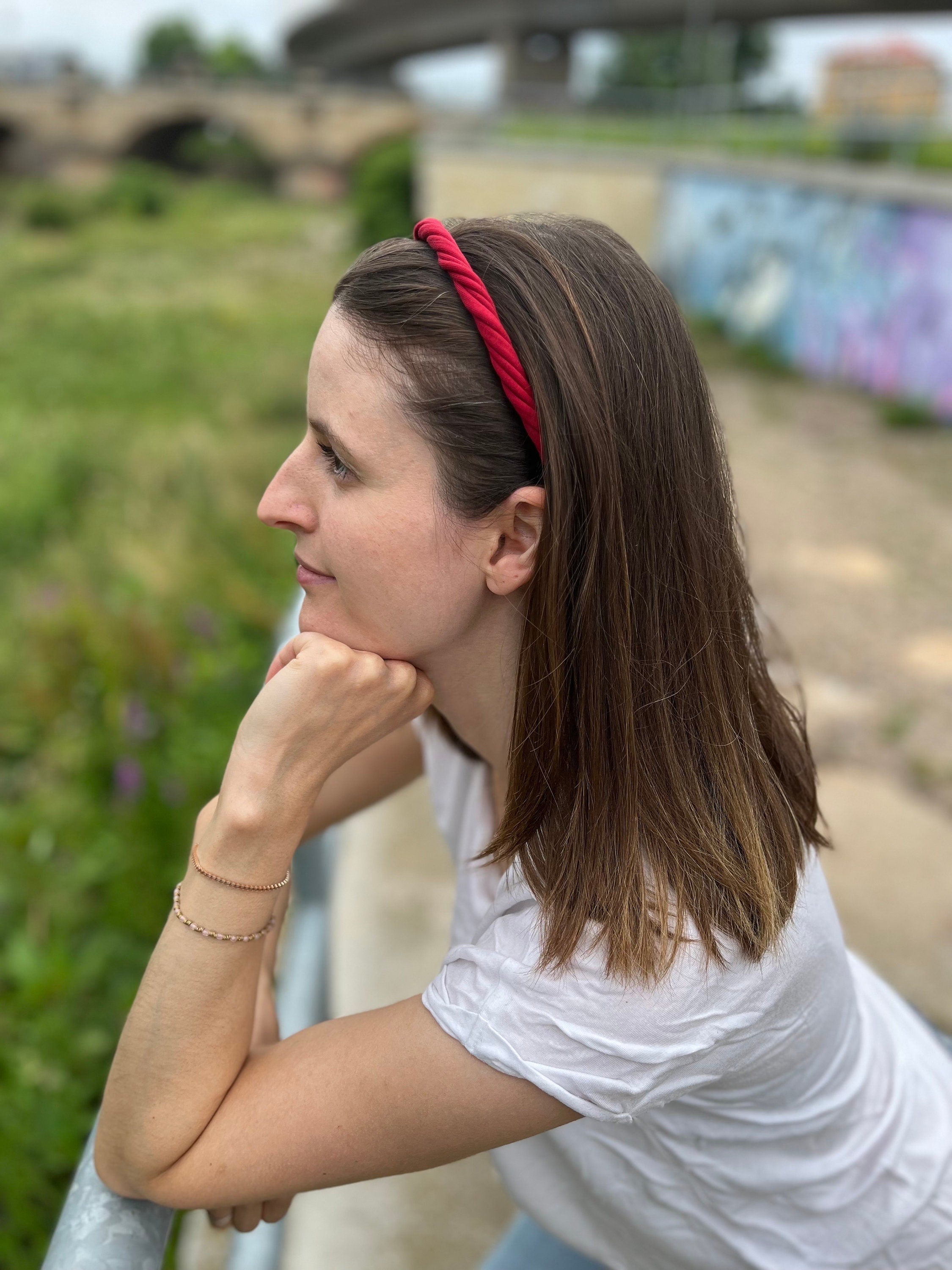 Rolled‑Up Haarband – flexibel & bequem