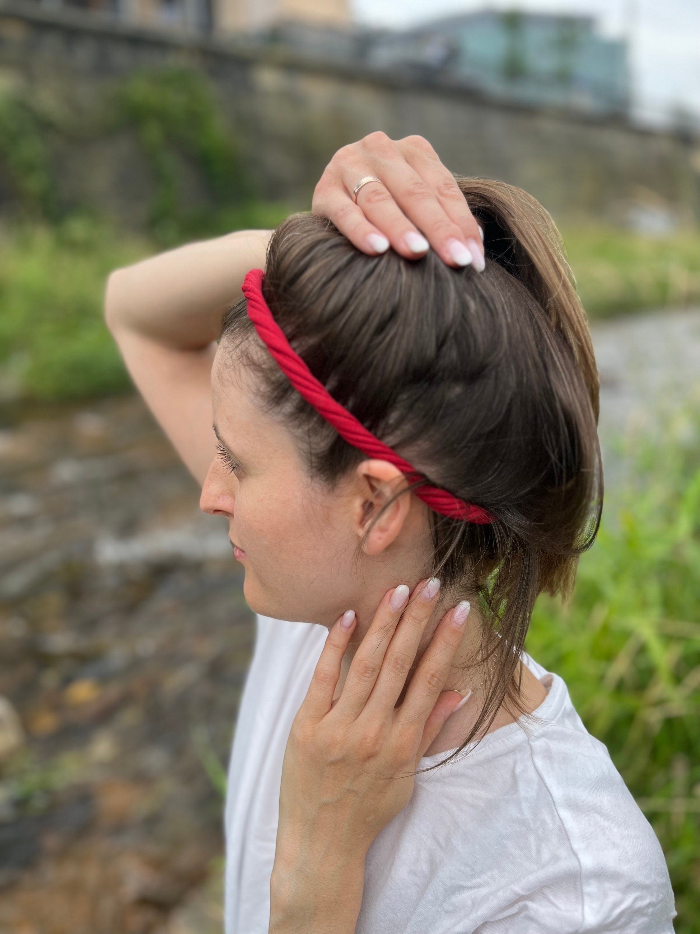 Rolled‑Up Haarband – flexibel & bequem