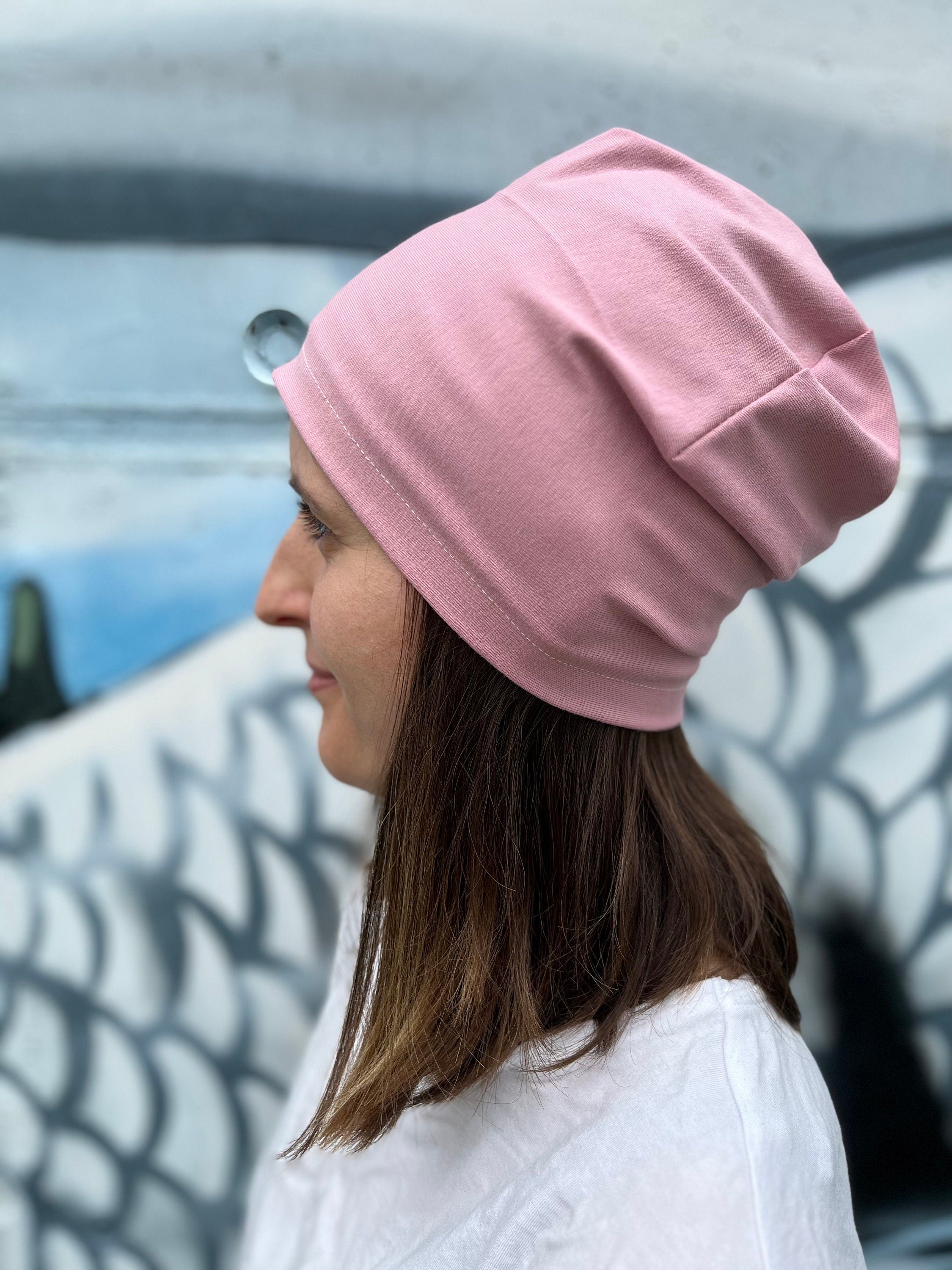 Jersey Mütze - gesäumt