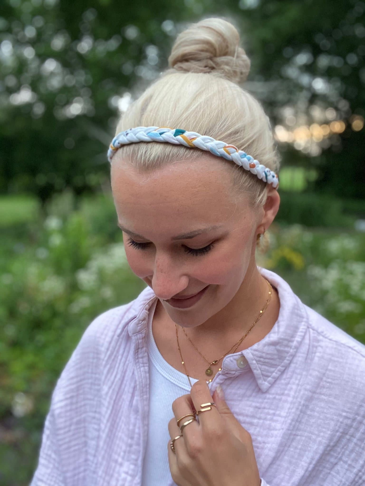 Geflochtenes Haarband schmal – bequem & stylisch
