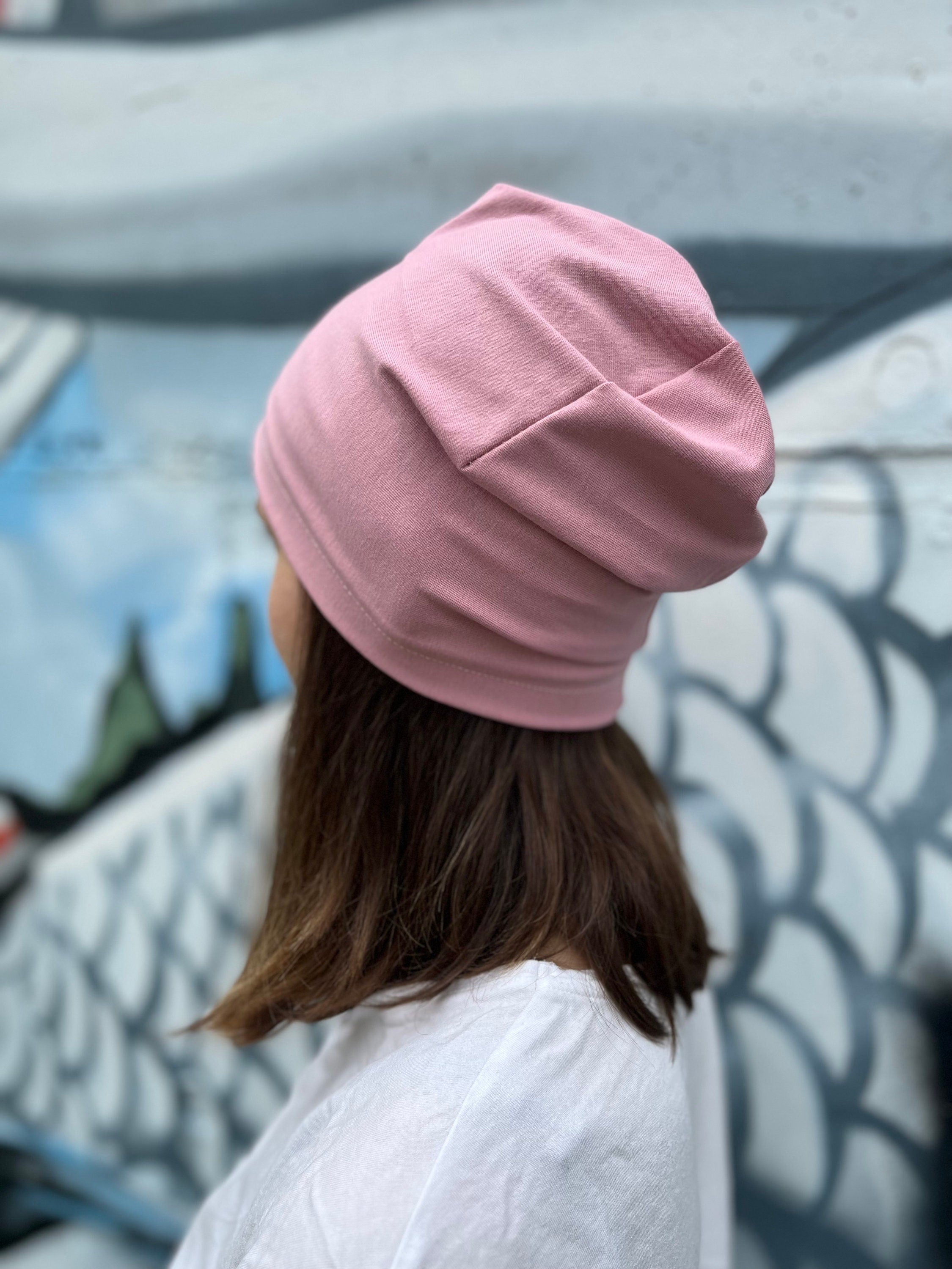 Jersey Mütze - gesäumt