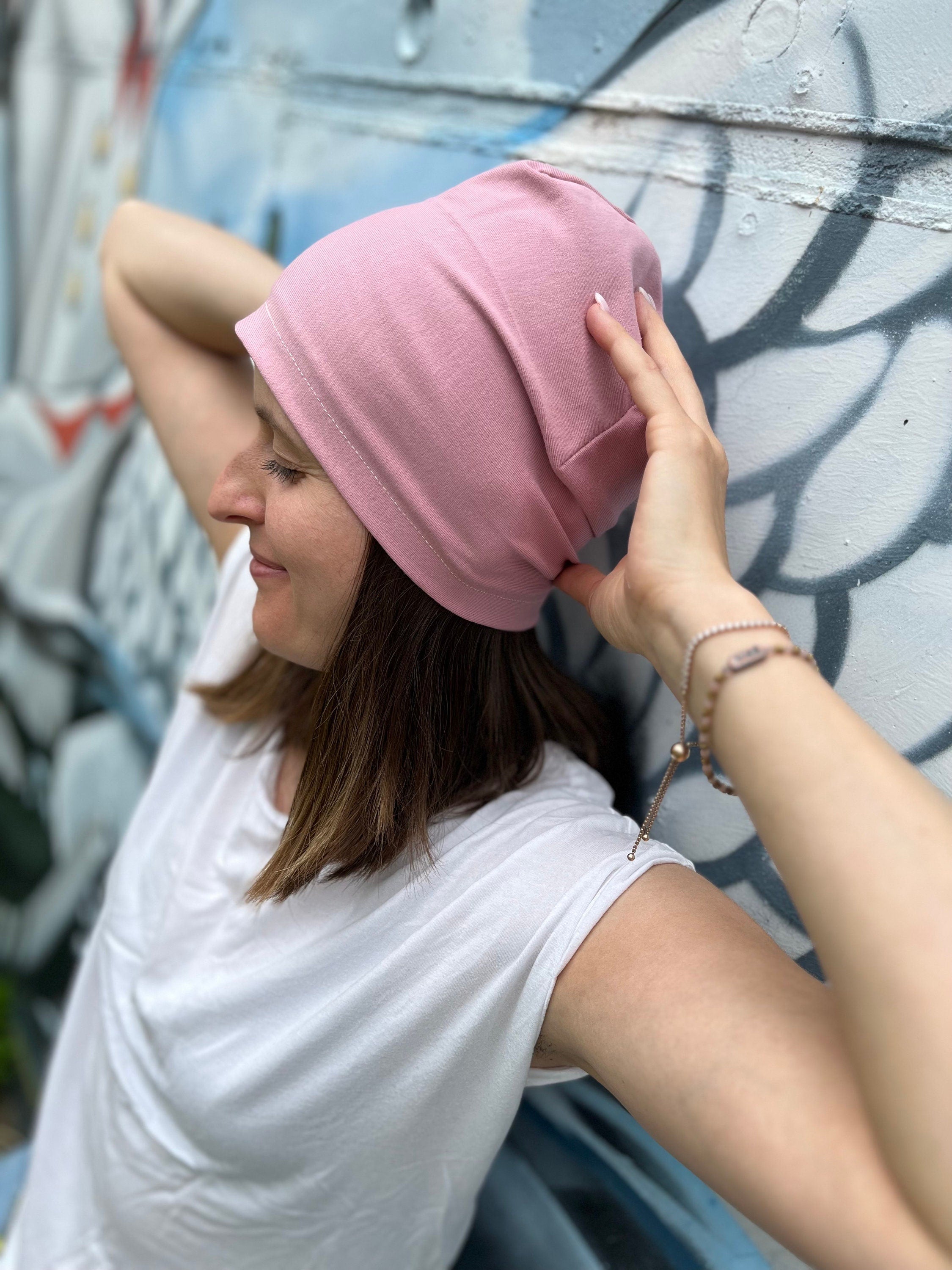 Jersey Mütze - gesäumt