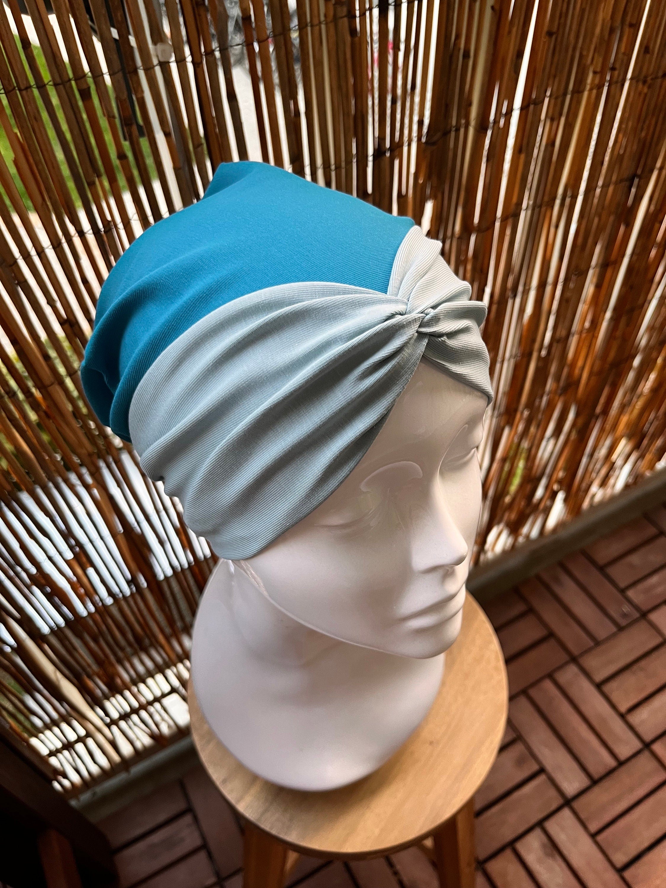 2-teiliges SET Beanie Mütze & Twist Haarband - beides einlagig
