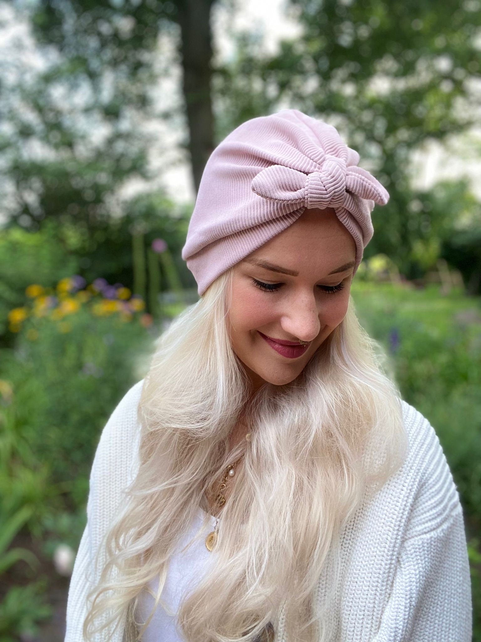 RIBB Turban Mütze mit Schleife