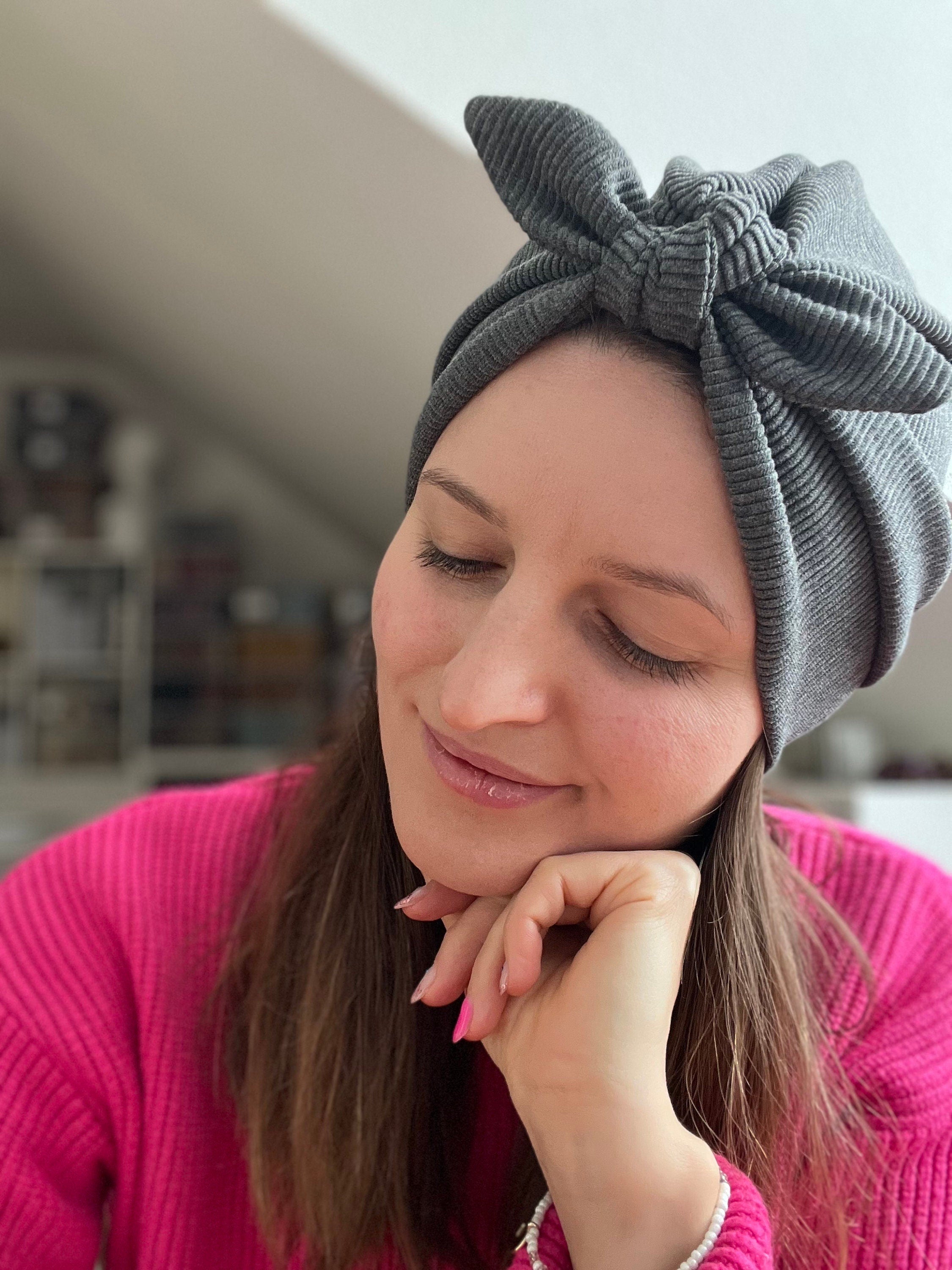 RIBB Turban Mütze mit Schleife