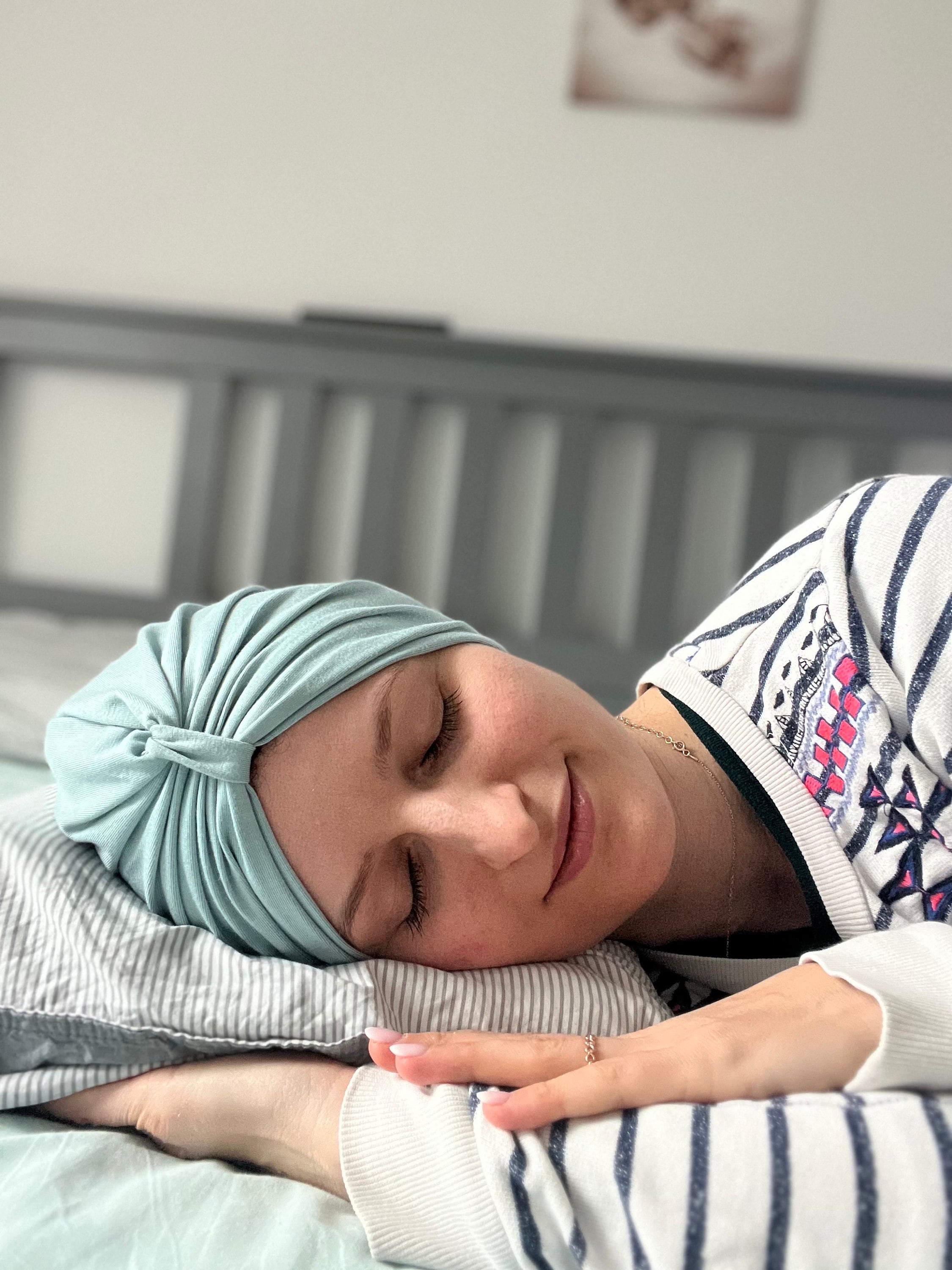 Klassische BAMBUS Turban Mütze- Chemomütze