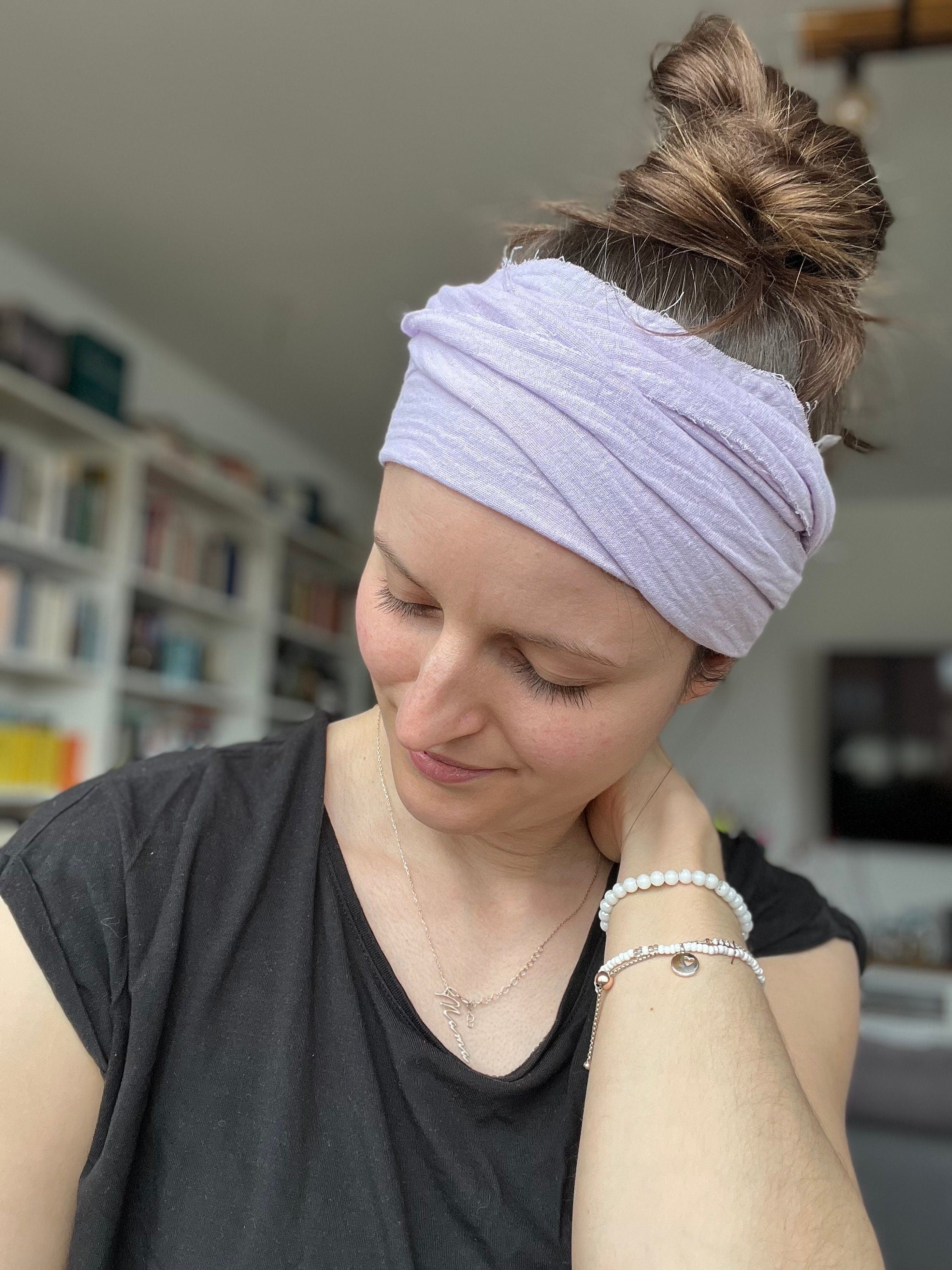 Musselin Cut Binde Haarband – nahtlos & bequem