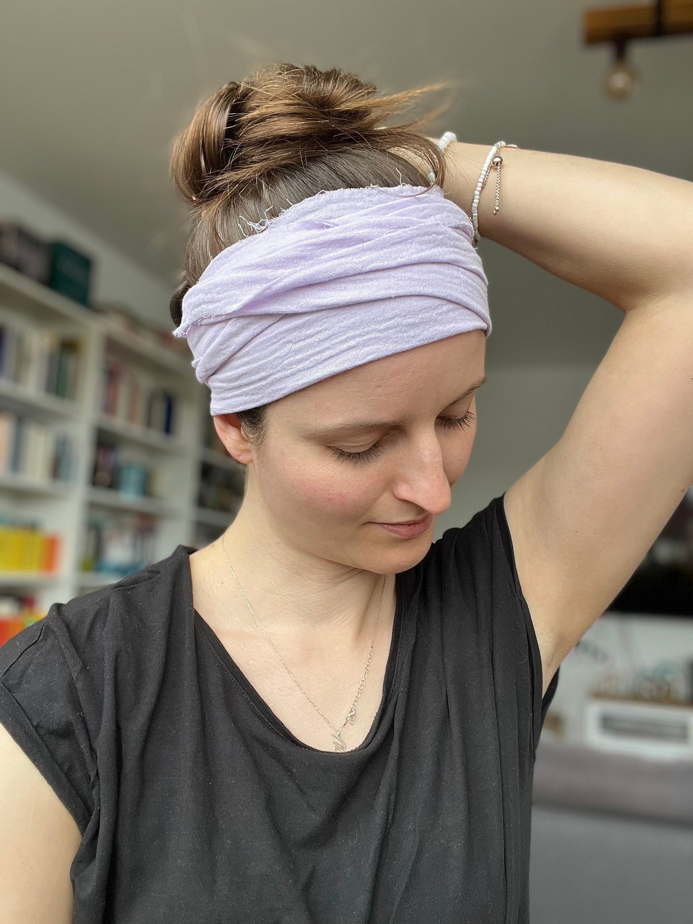 Musselin Cut Binde Haarband – nahtlos & bequem