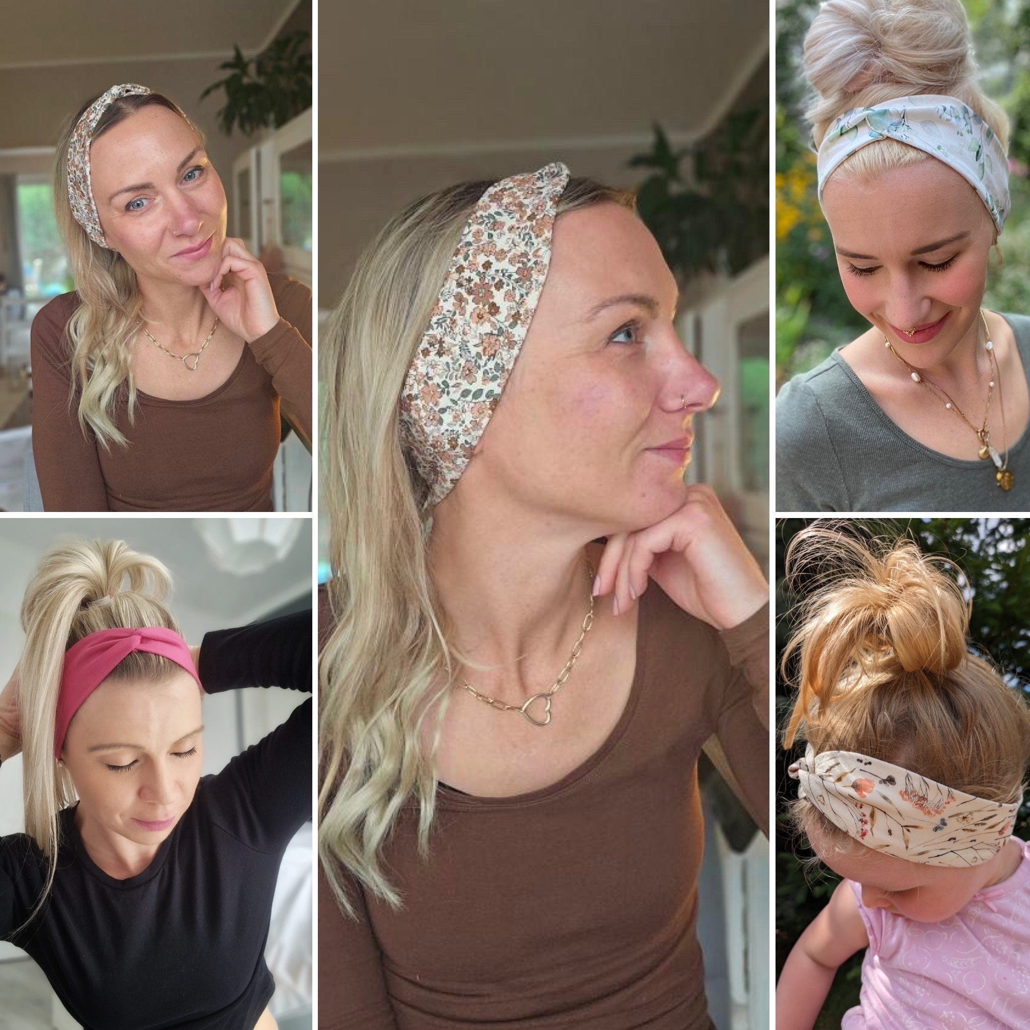 Bandeau Knoten Haarband schmal – bequem & stylisch