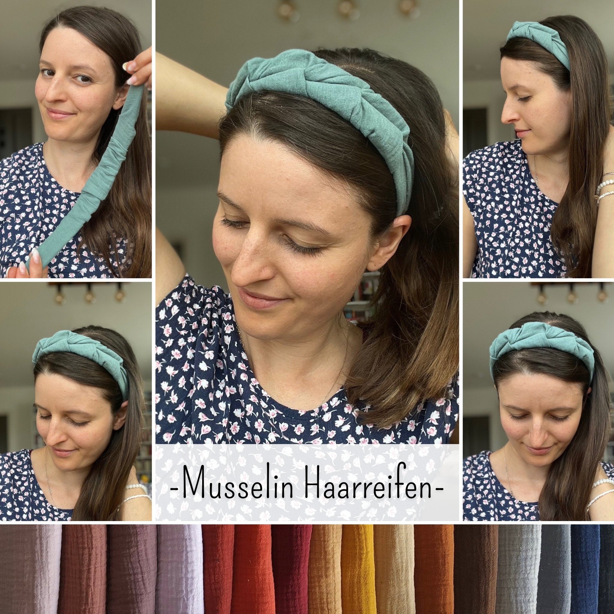 Musselin Haarreifen Volumina