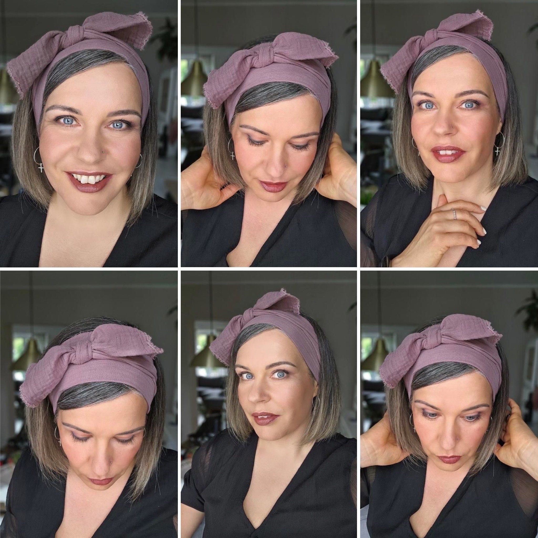 Musselin Cut Binde Haarband – nahtlos & bequem