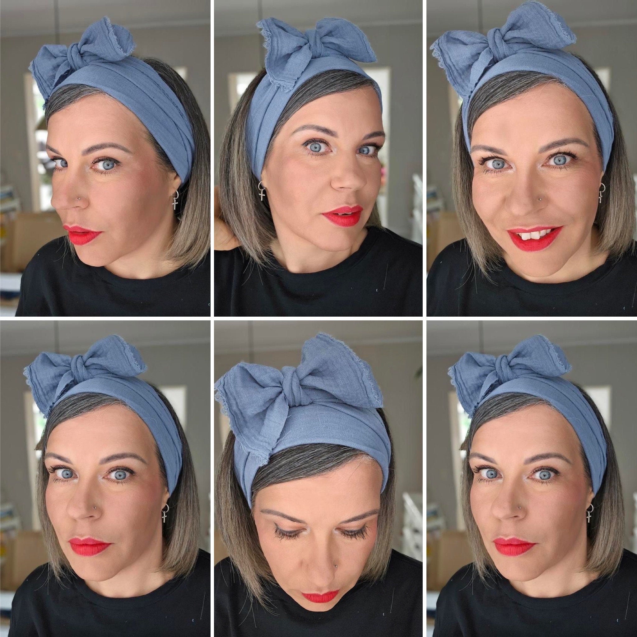 Musselin Cut Binde Haarband – nahtlos & bequem