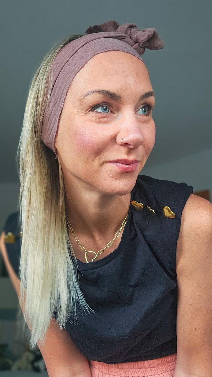 Musselin Cut Binde Haarband – nahtlos & bequem