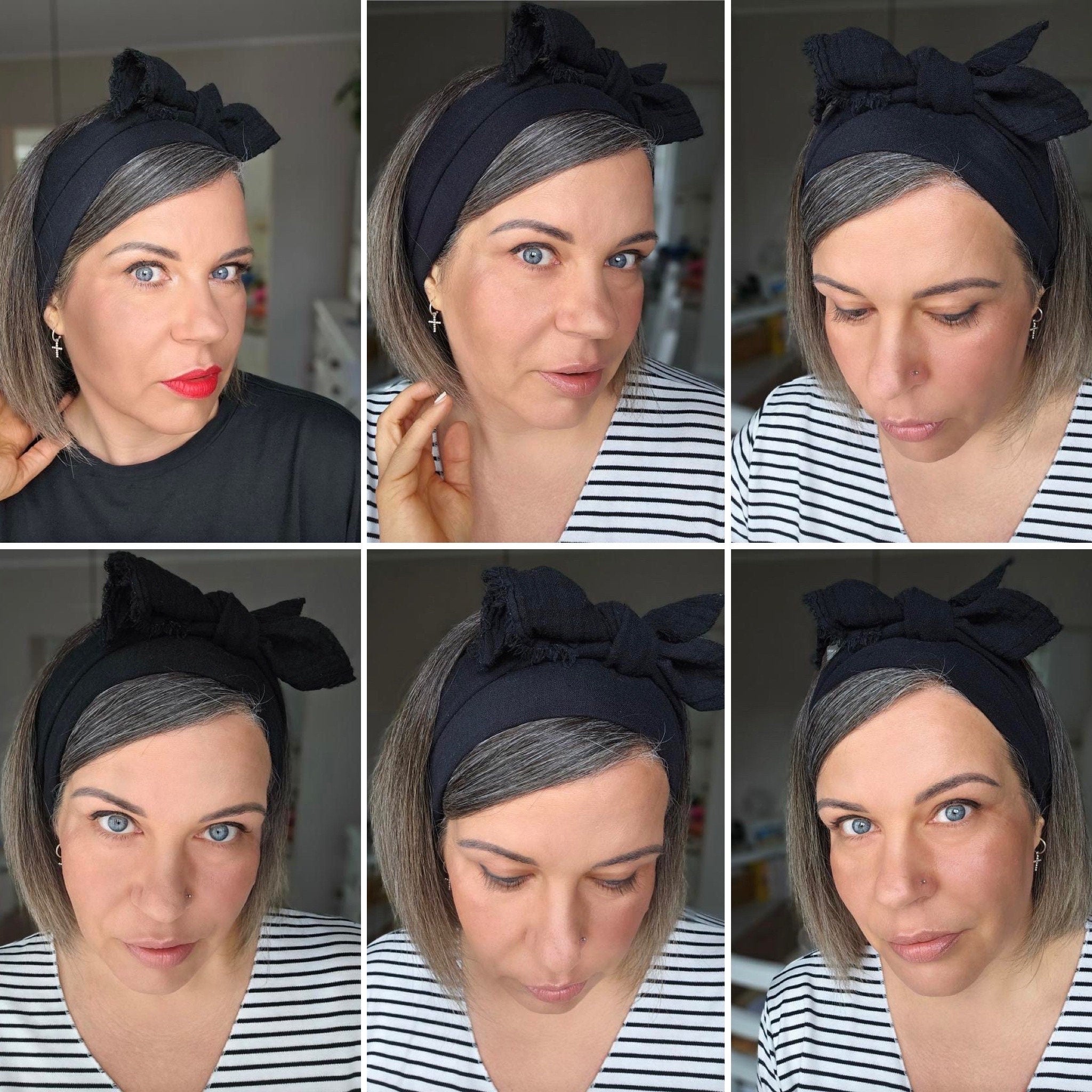 Musselin Cut Binde Haarband – nahtlos & bequem