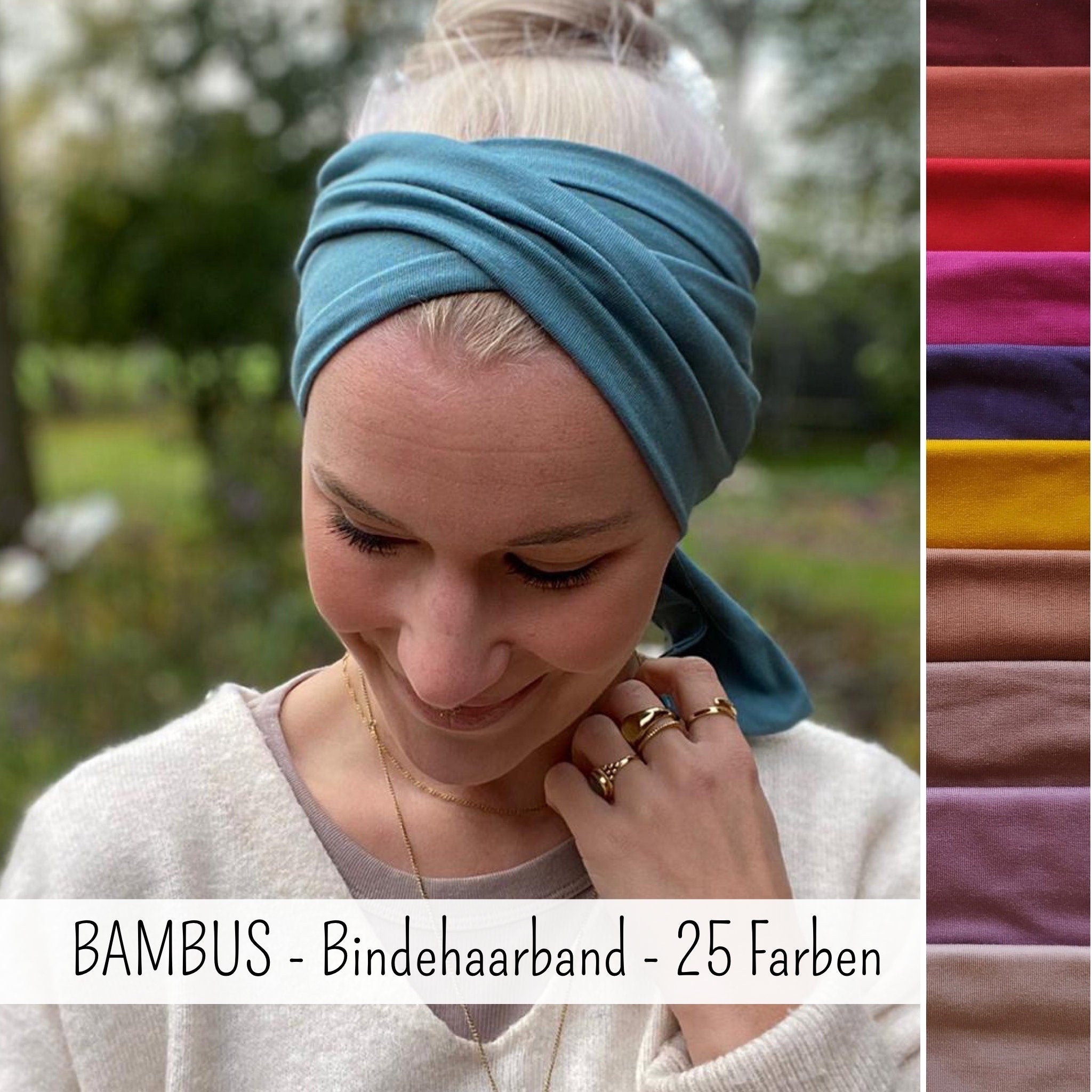 BAMBUS Bindehaarband in 2 Längen