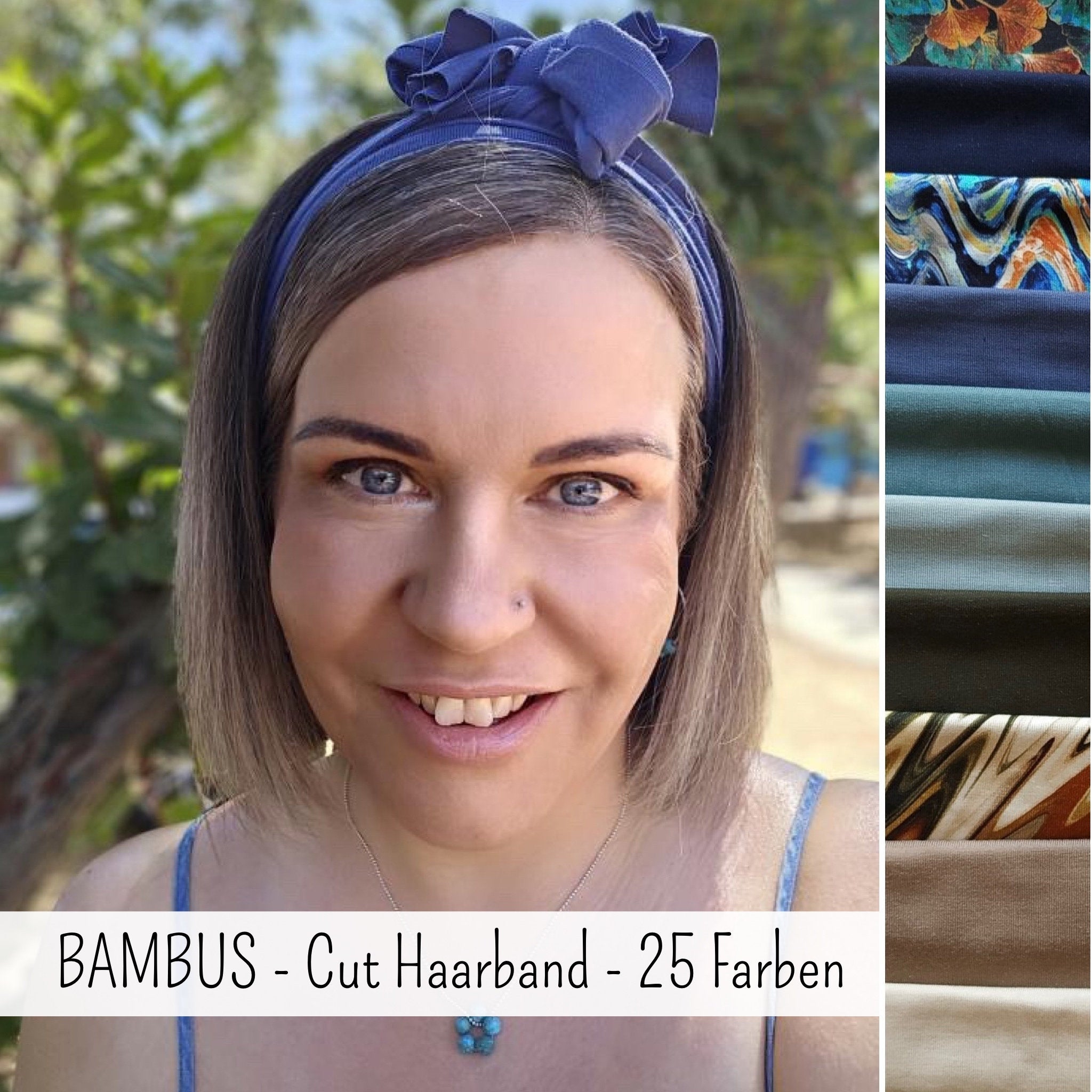 BAMBUS CUT Bindehaarband, komplett nahtlos