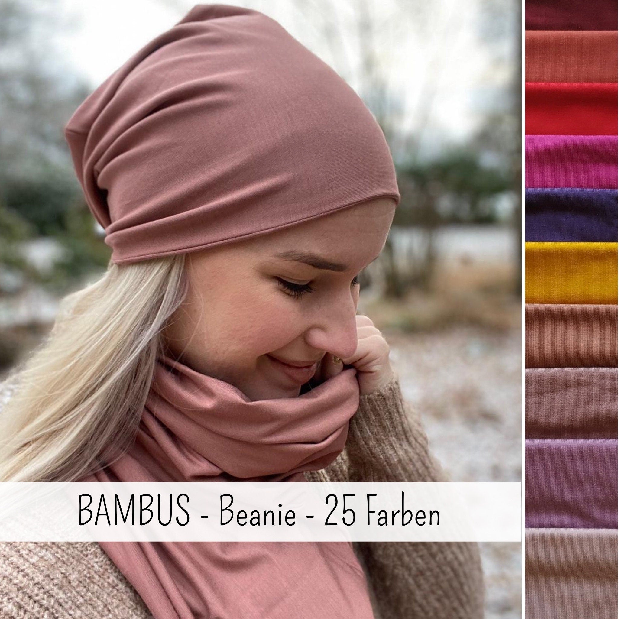 Doppellagige Bambus Mütze - Chemomütze