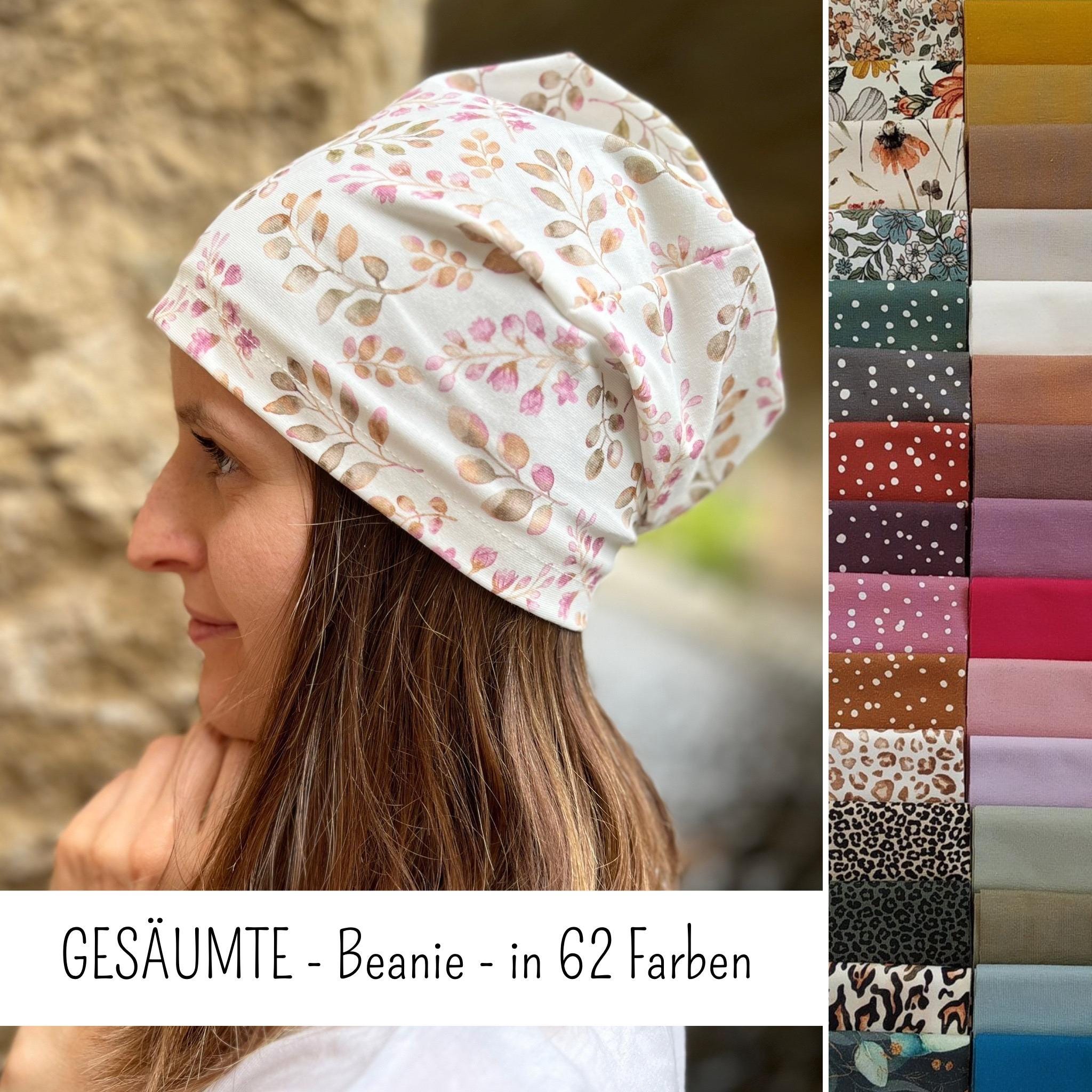 Jersey Beanie mütze - gesäumt