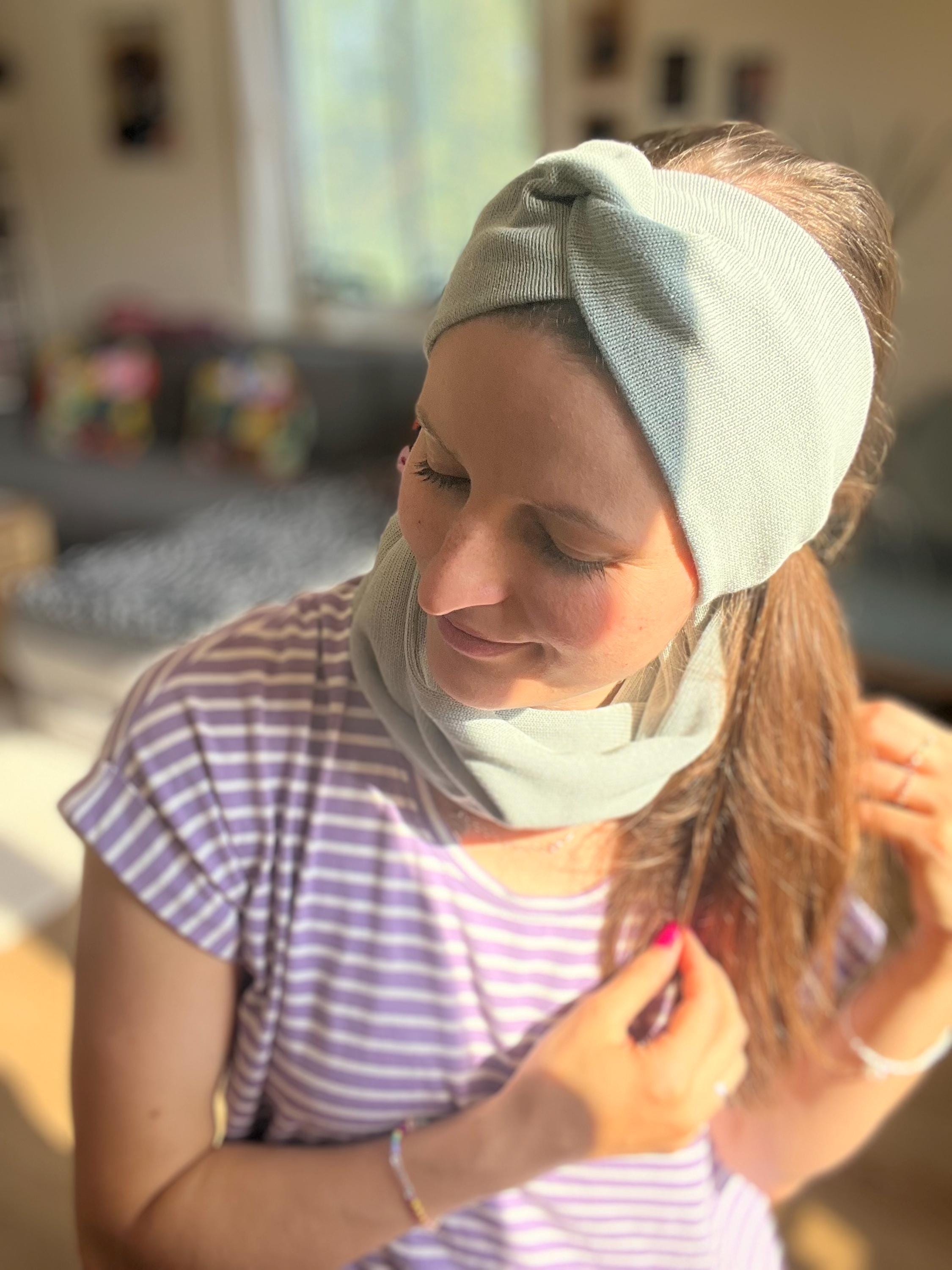 Set Haarband & Loop aus Baumwolle