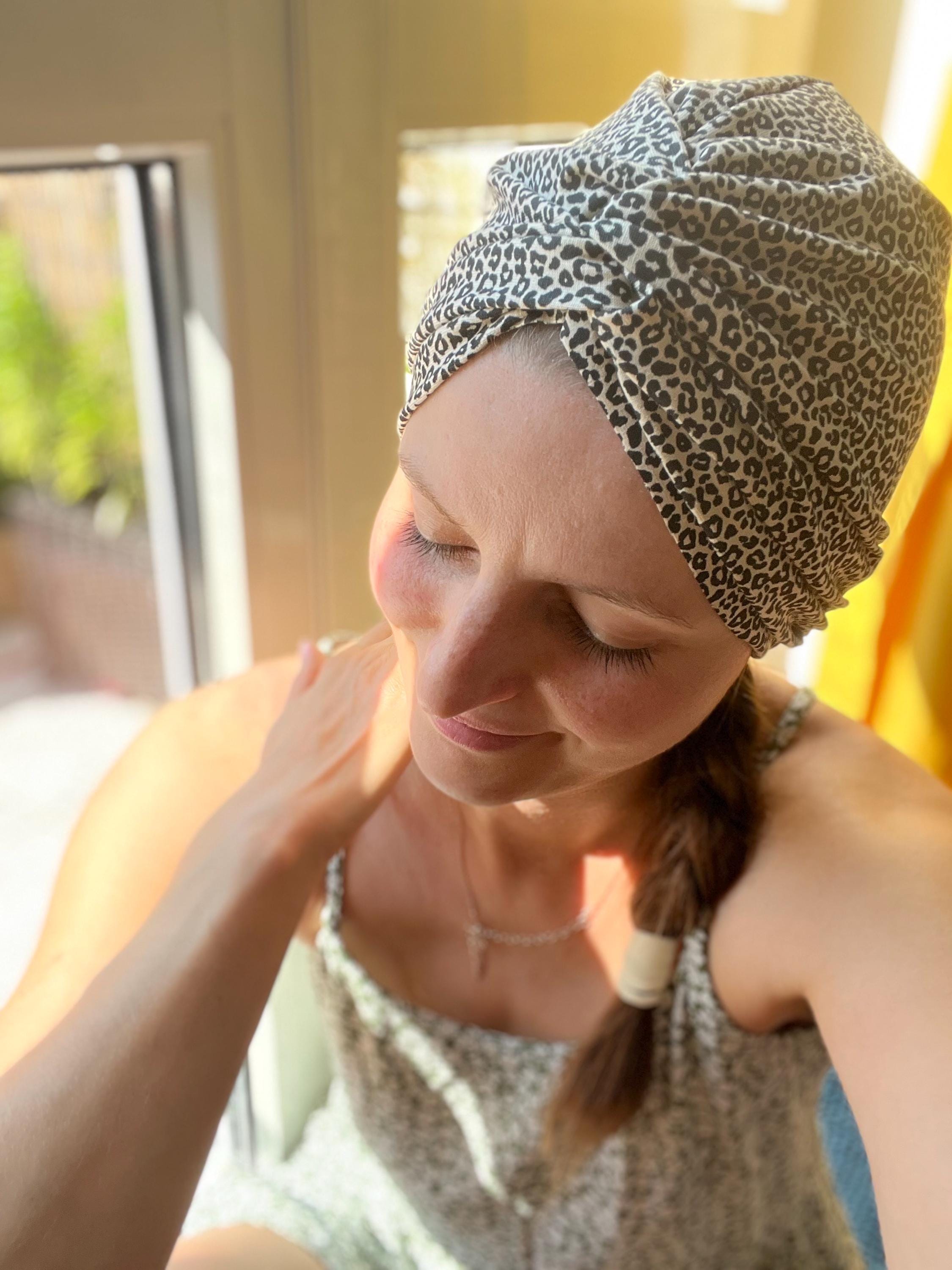 Turban-Mütze mit Knoten Baumwolljersey – weich & komfortabel