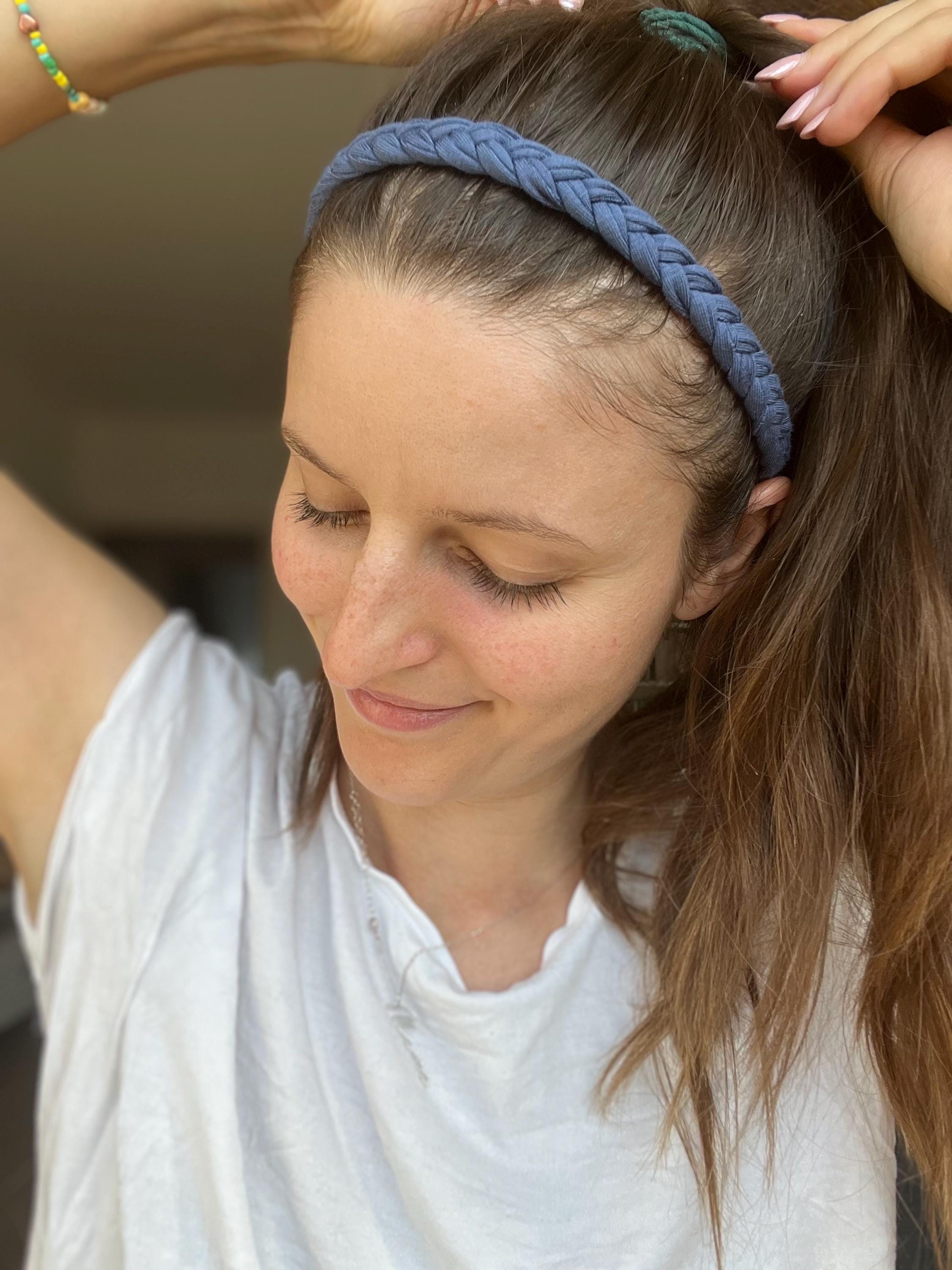 Bambus Haarband geflochten – weich & dehnbar