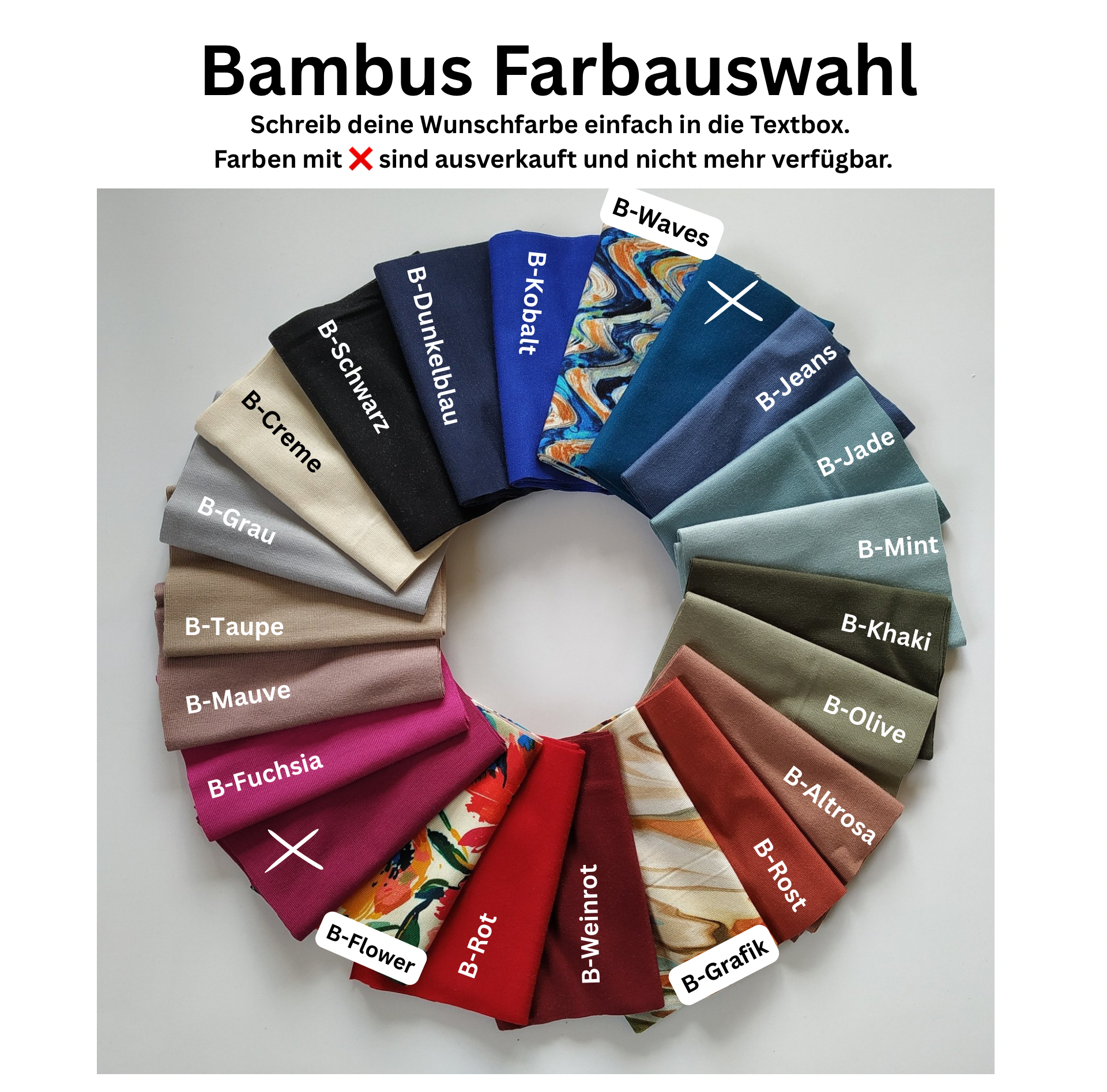 Bambus Bandeau Haarband - bequem & flexibel