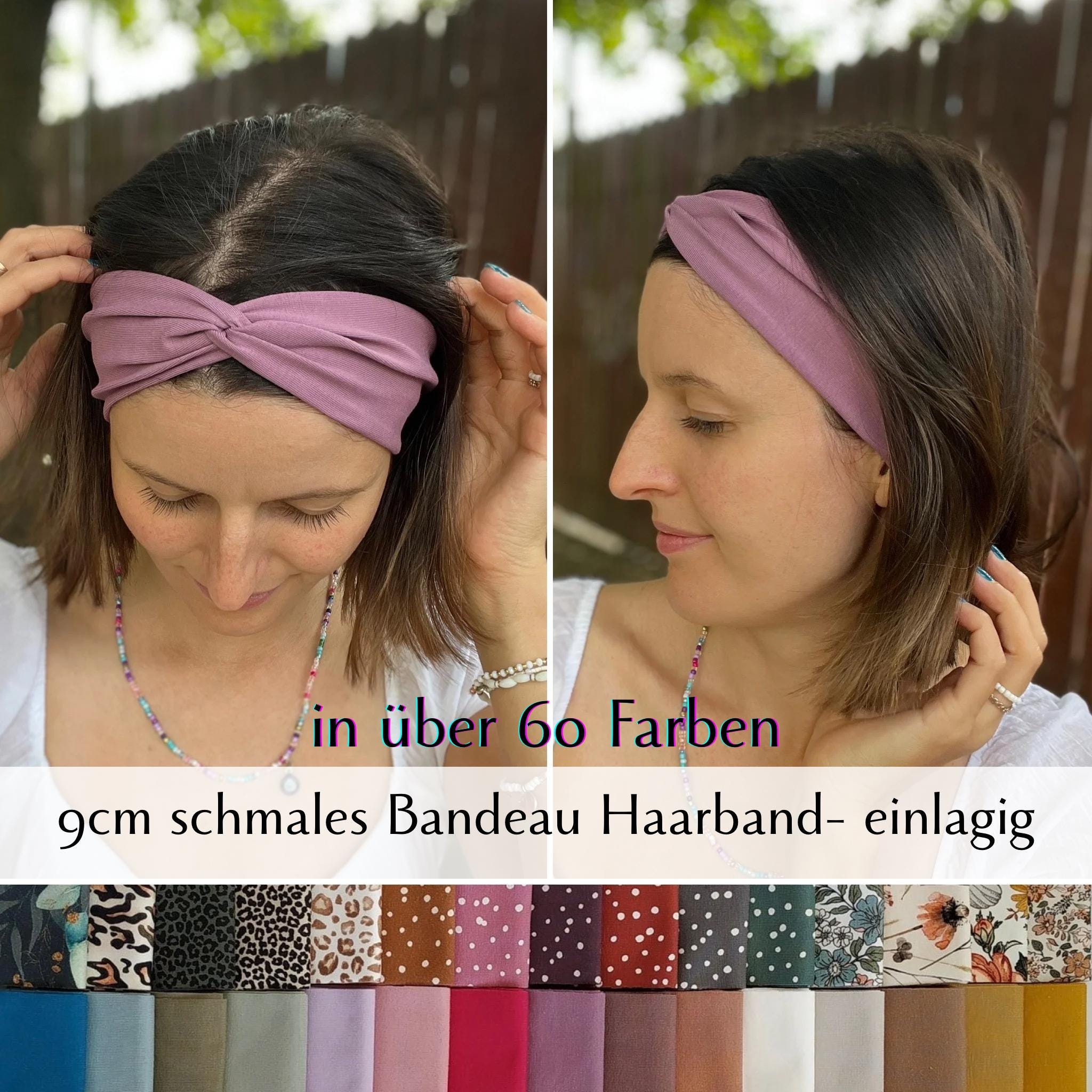Neu-> BANDEAU Haarband in 9cm