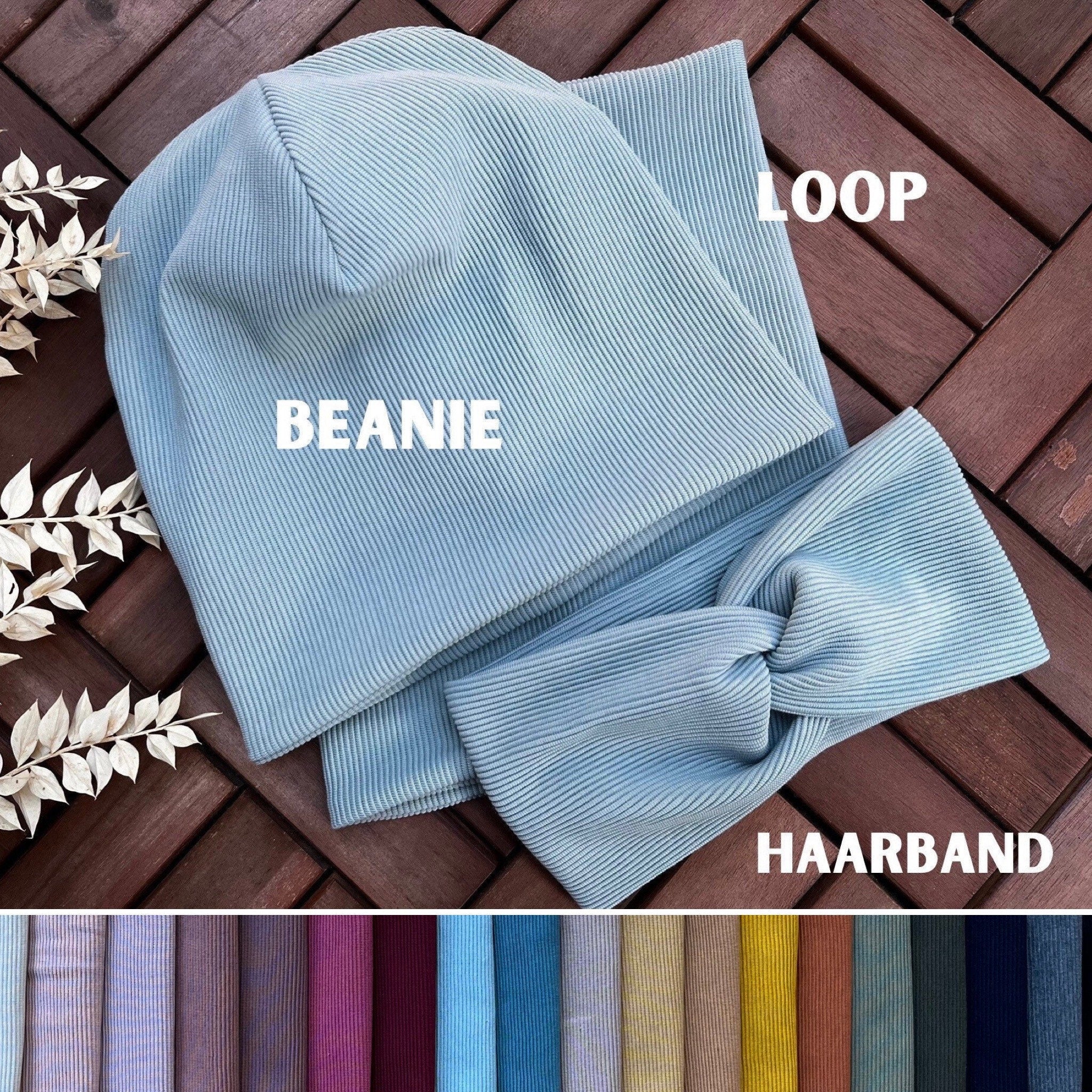 Wendemütze, Loop & Haarband
