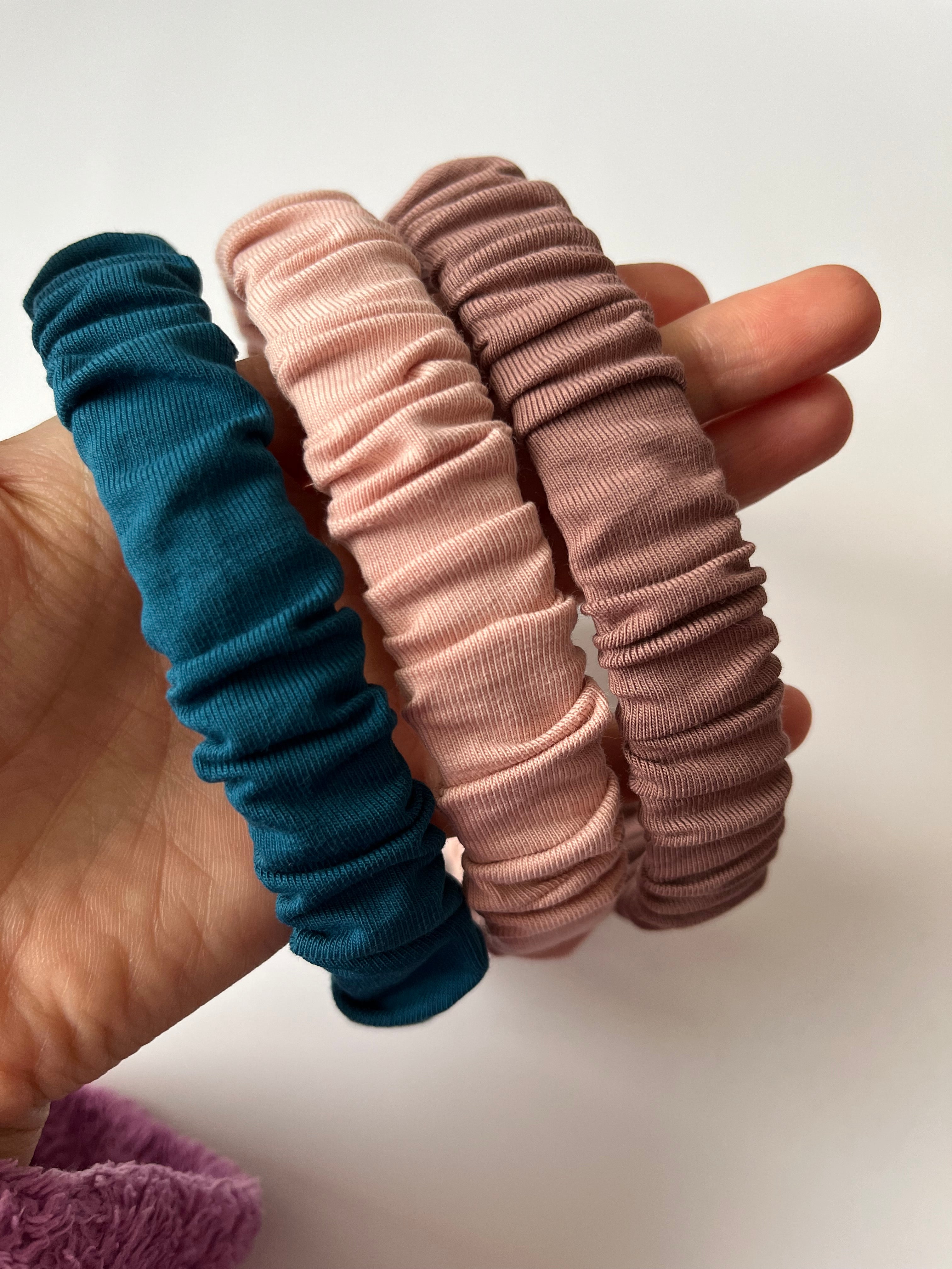 Haarreifen gerafft in 3 Farben