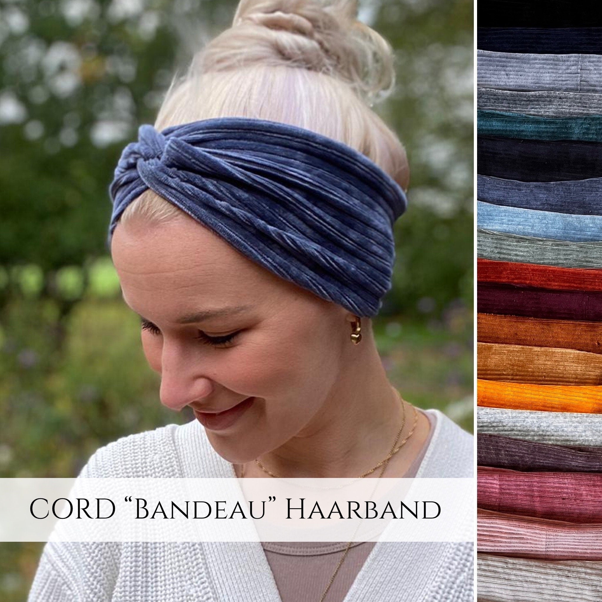 CORD Bandeau Haarband in 12cm