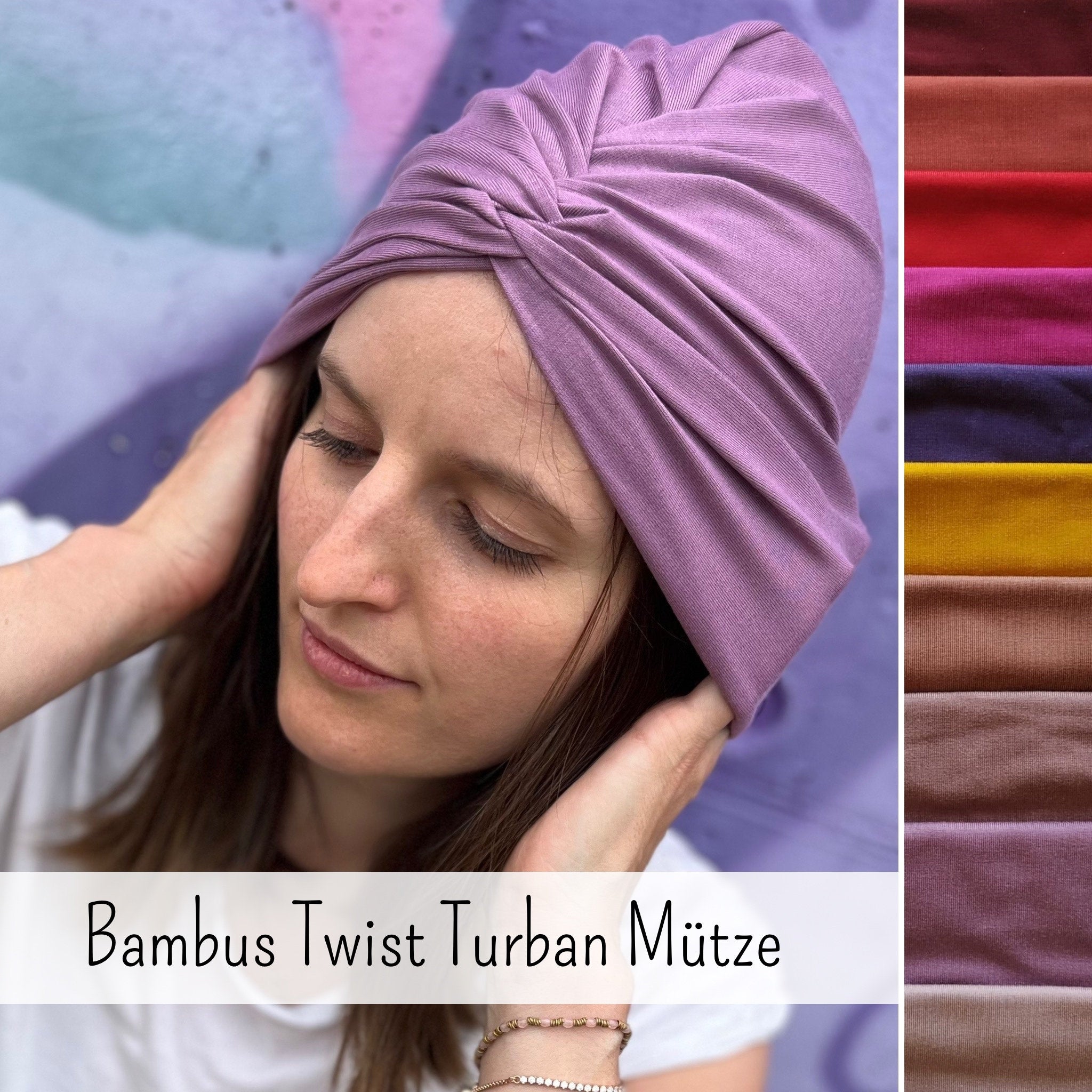 Bambus Twist Turban Mütze