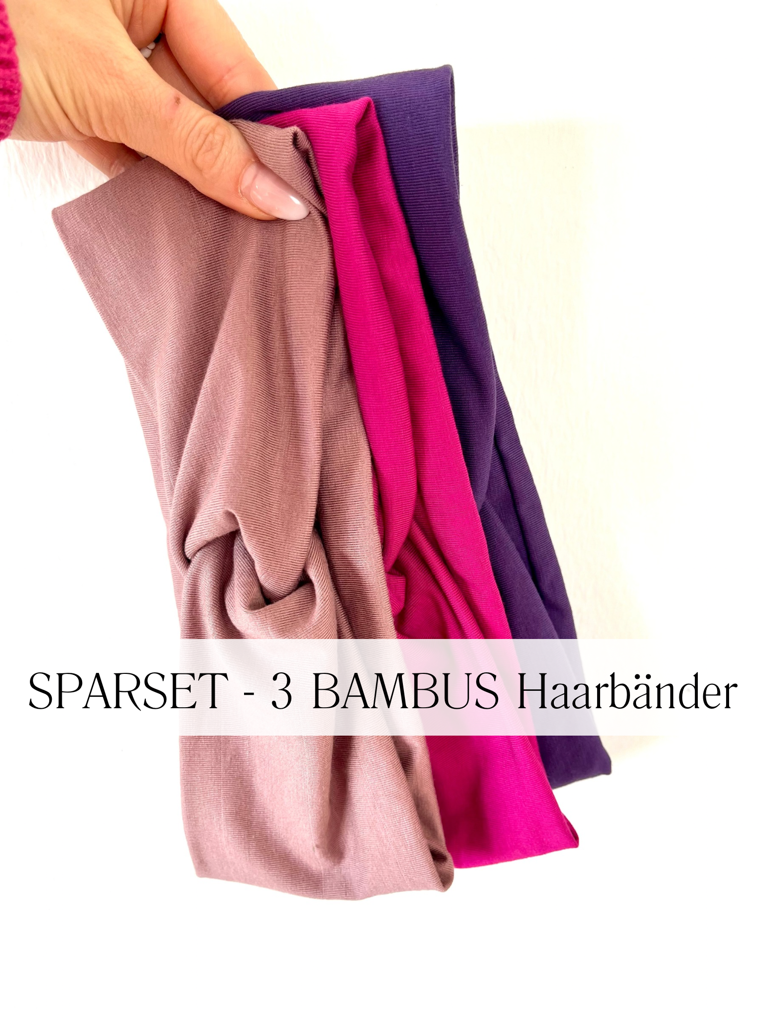 SPARSET: 3 BAMBUS BANDEAU Haarbänder