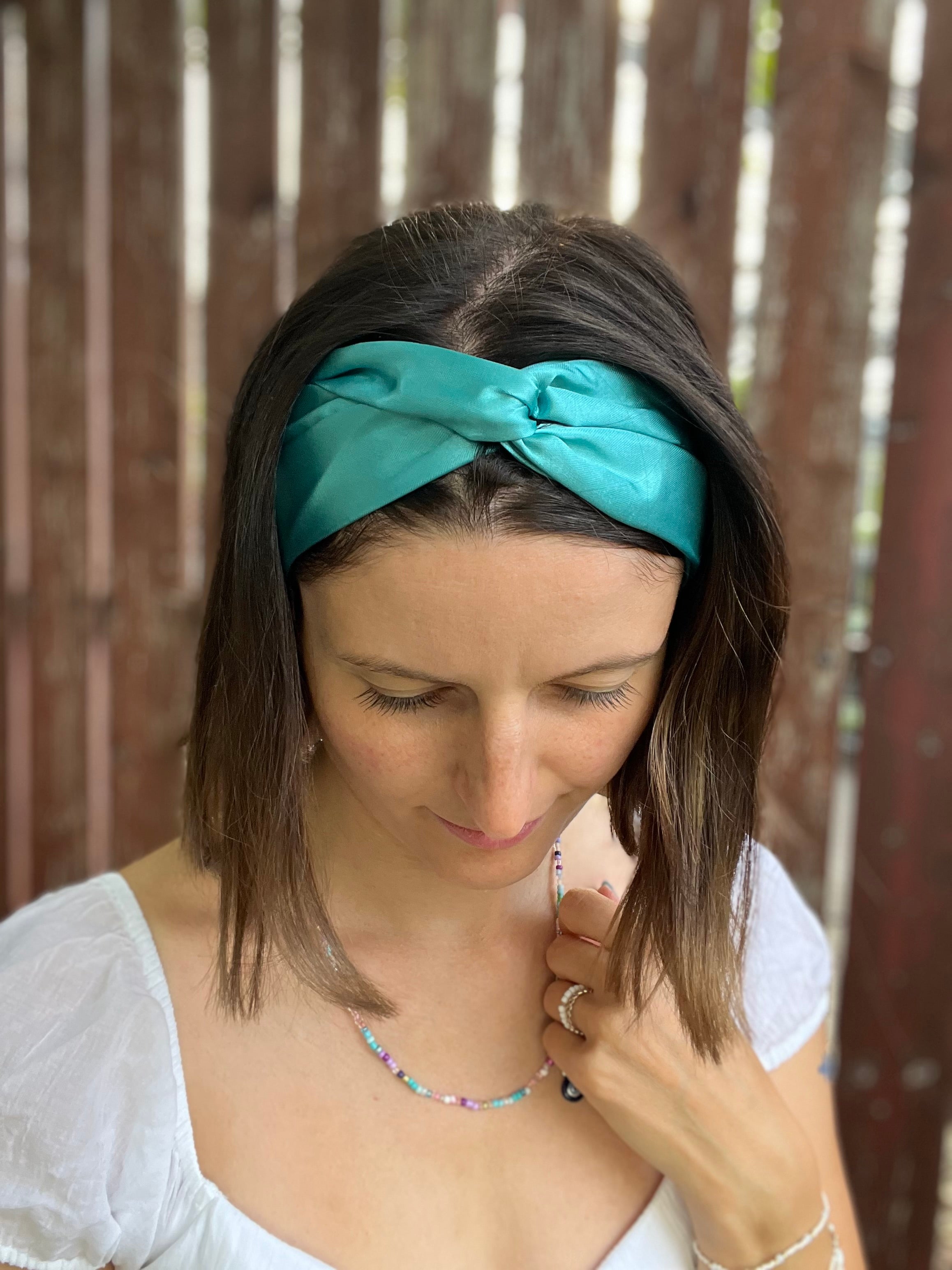 Satin Drahthaarband in 10 Farben