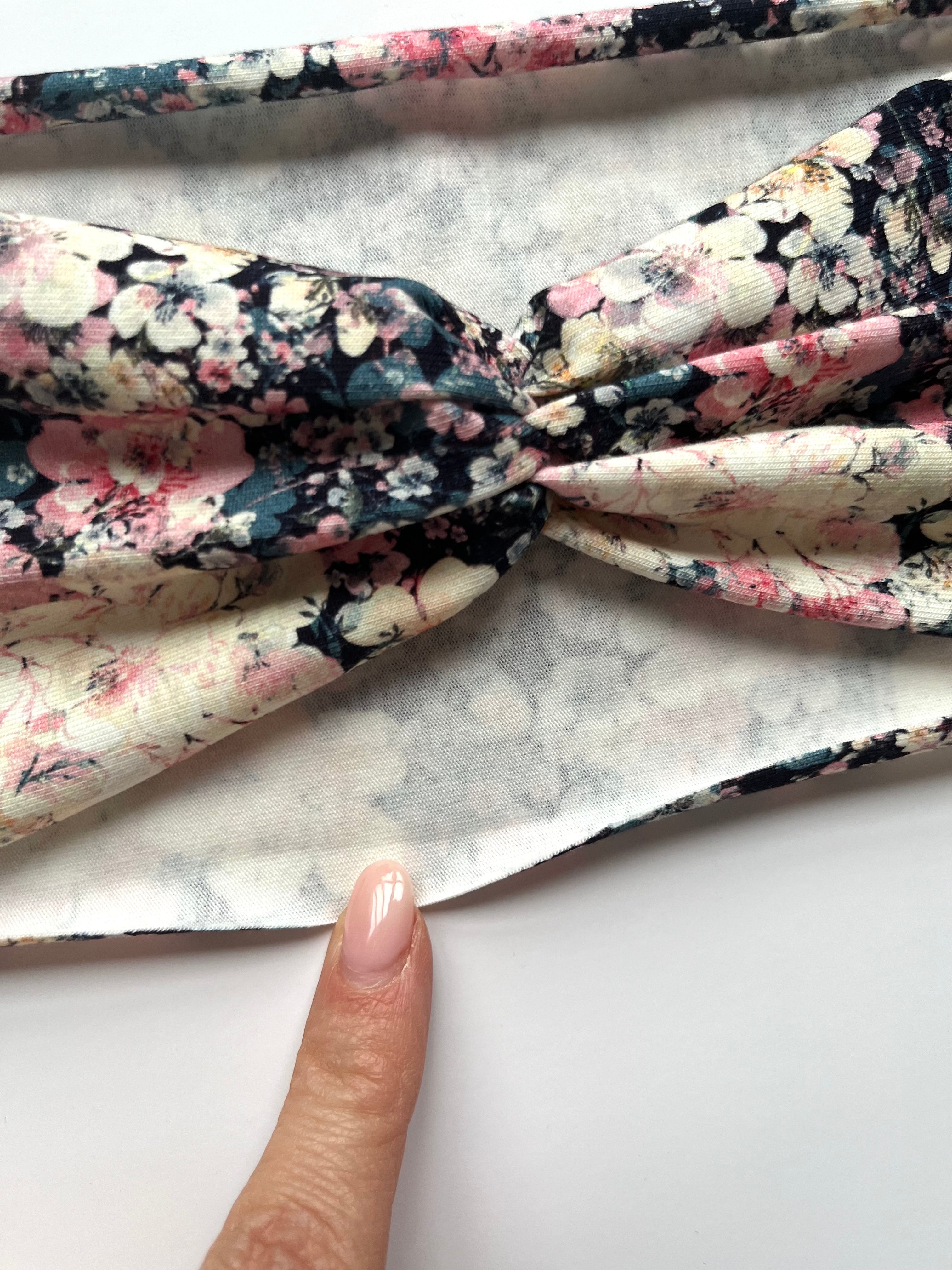 Twist Haarband in blumig Beere