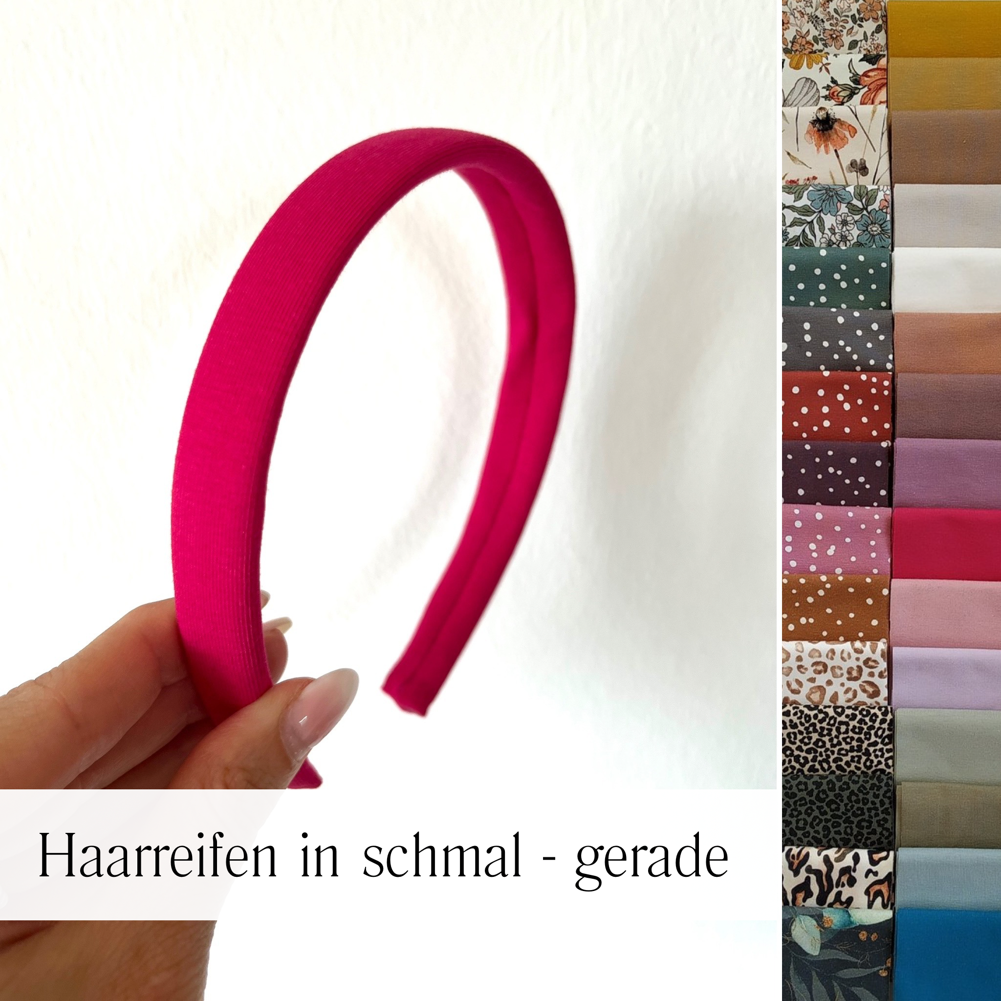Haarreifen gerade - schmal