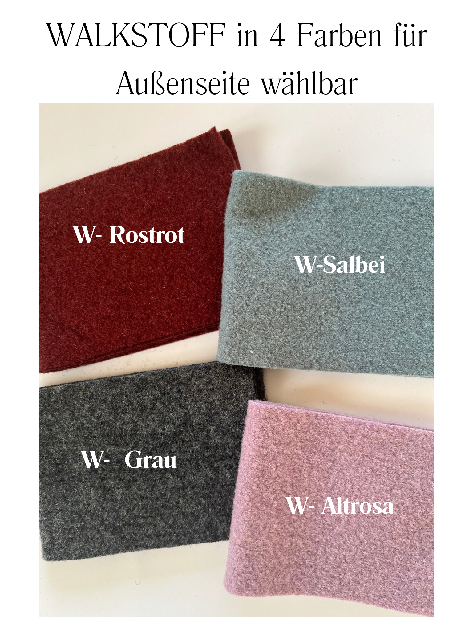 Wollwalk Stirnband gefüttert