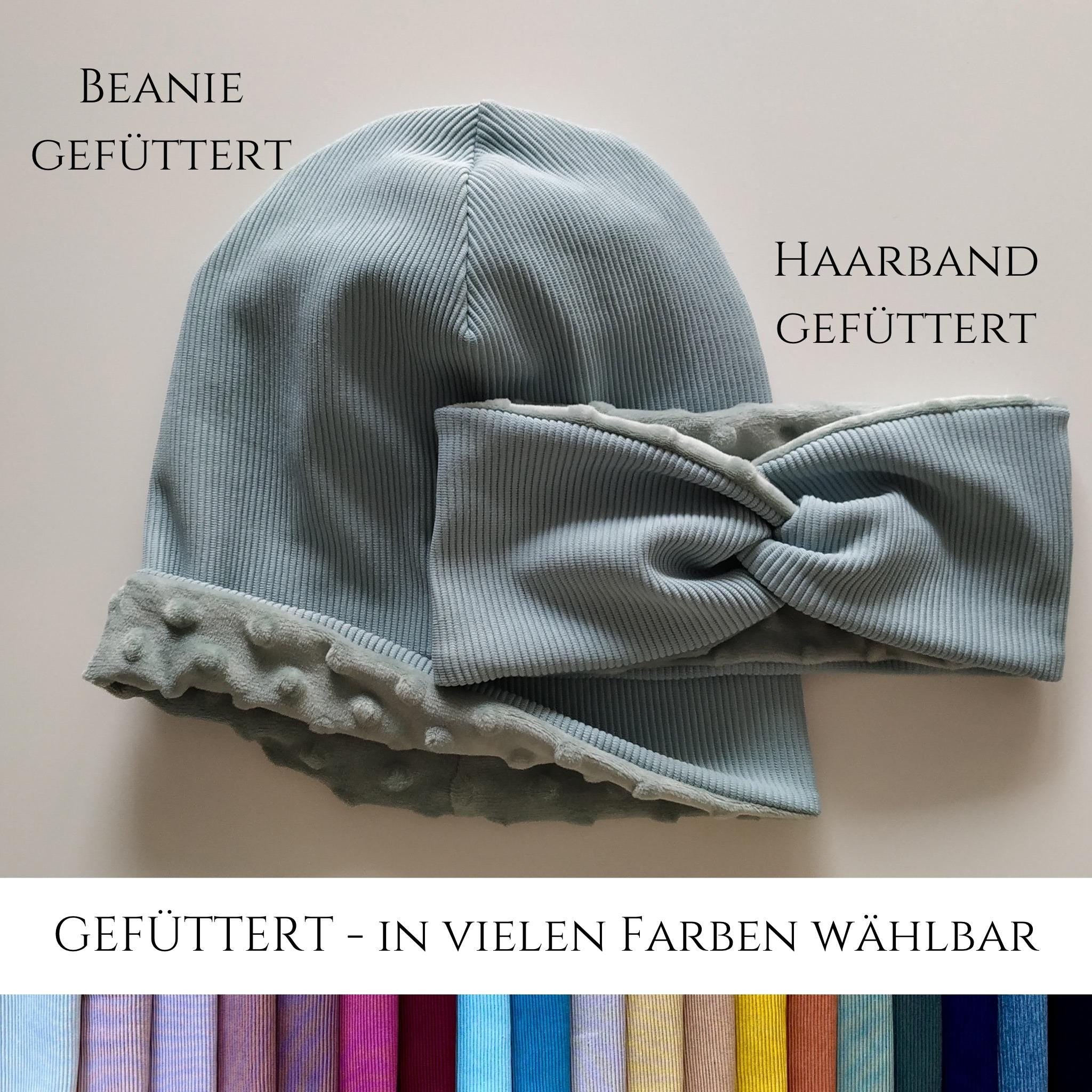 Wendemütze, Loop & Haarband