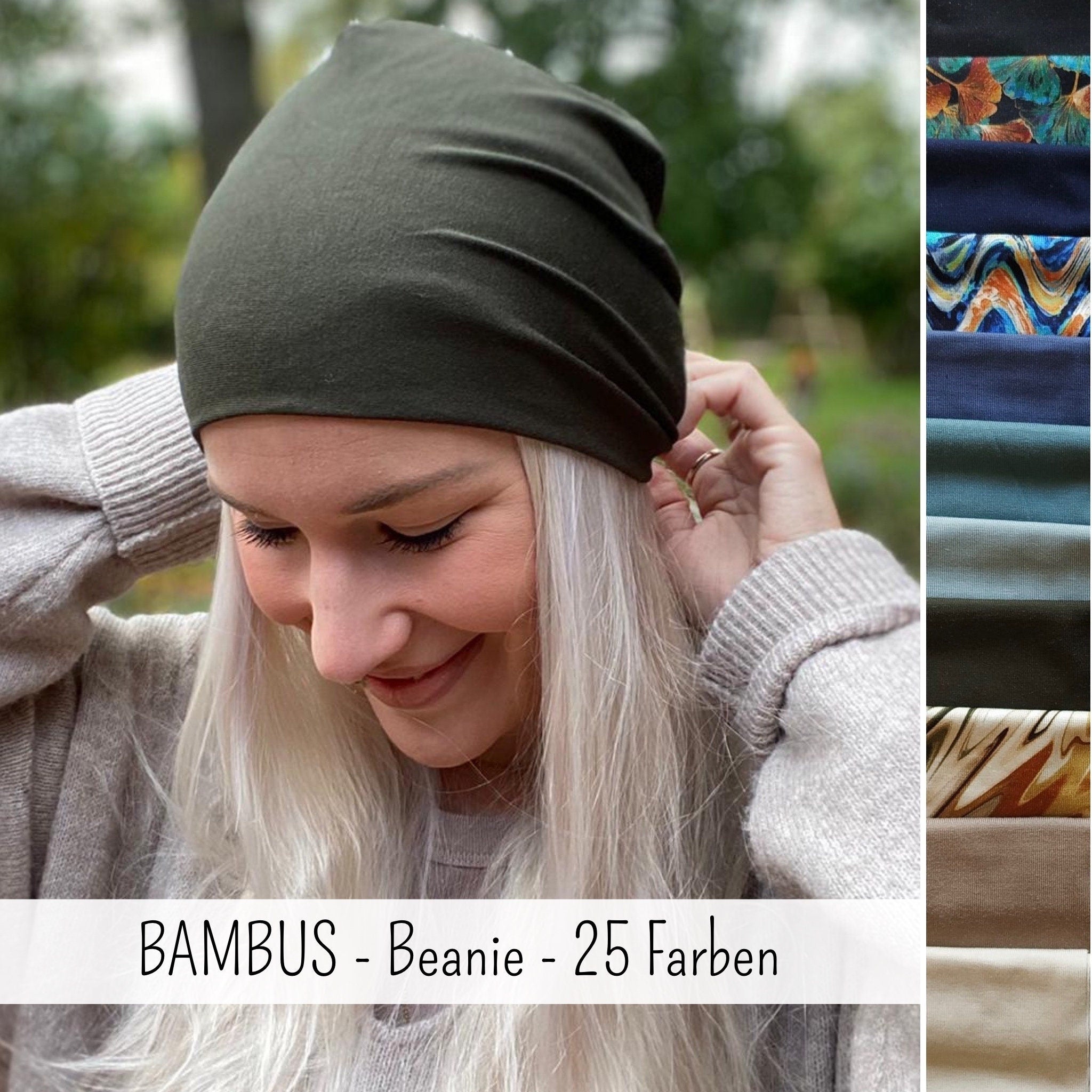 Bambus Mütze - Chemomütze