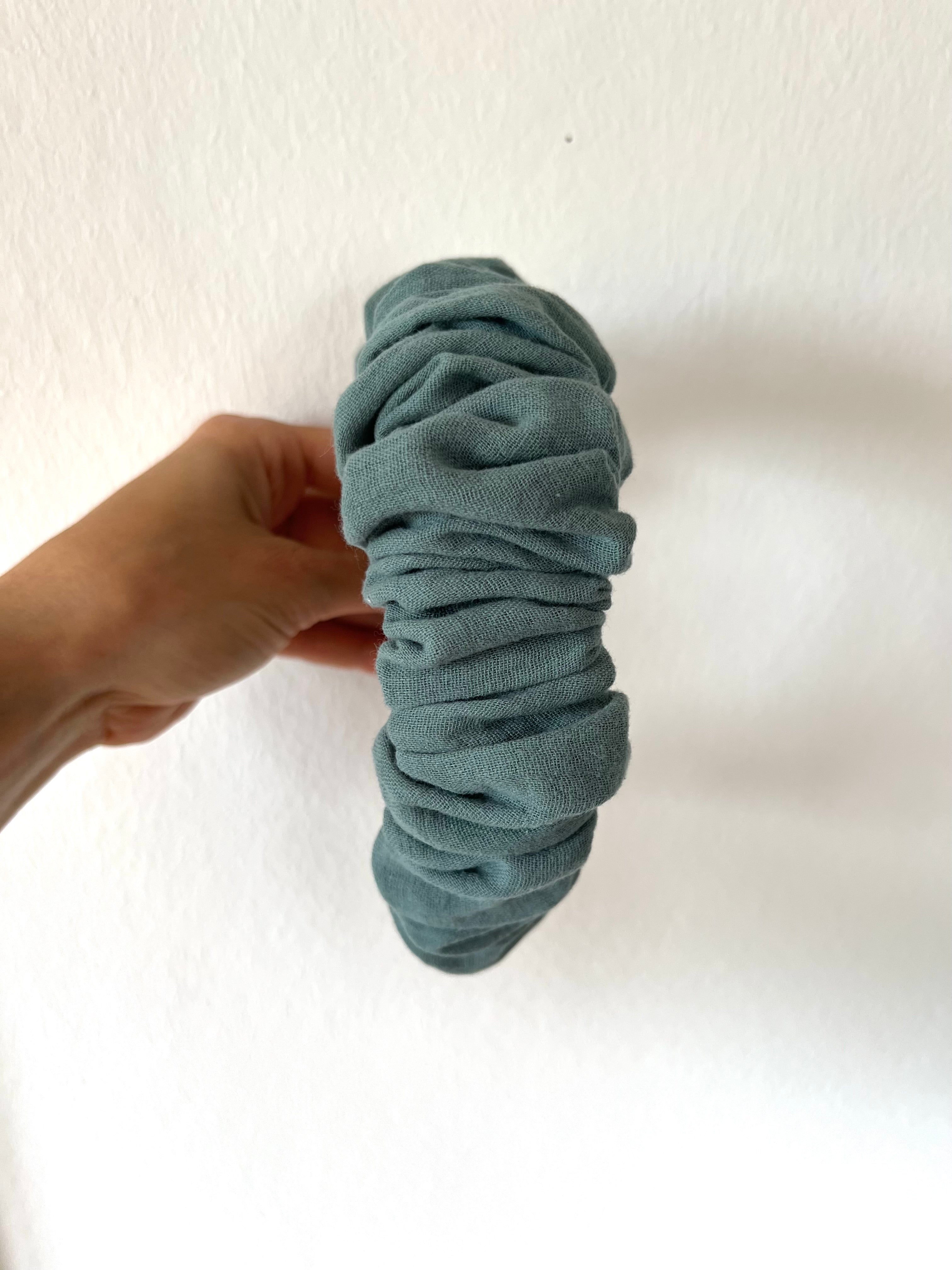 Musselin Haarreifen gerafft (voluminös)