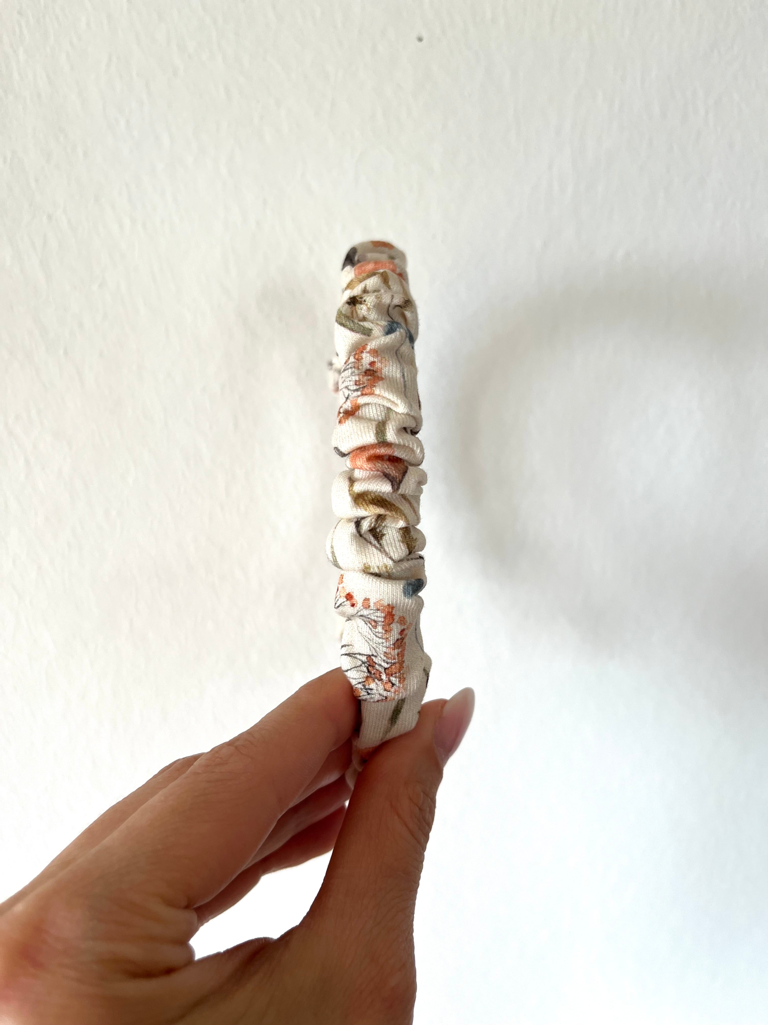 Haarreifen gerafft - mini, schmal o. breit