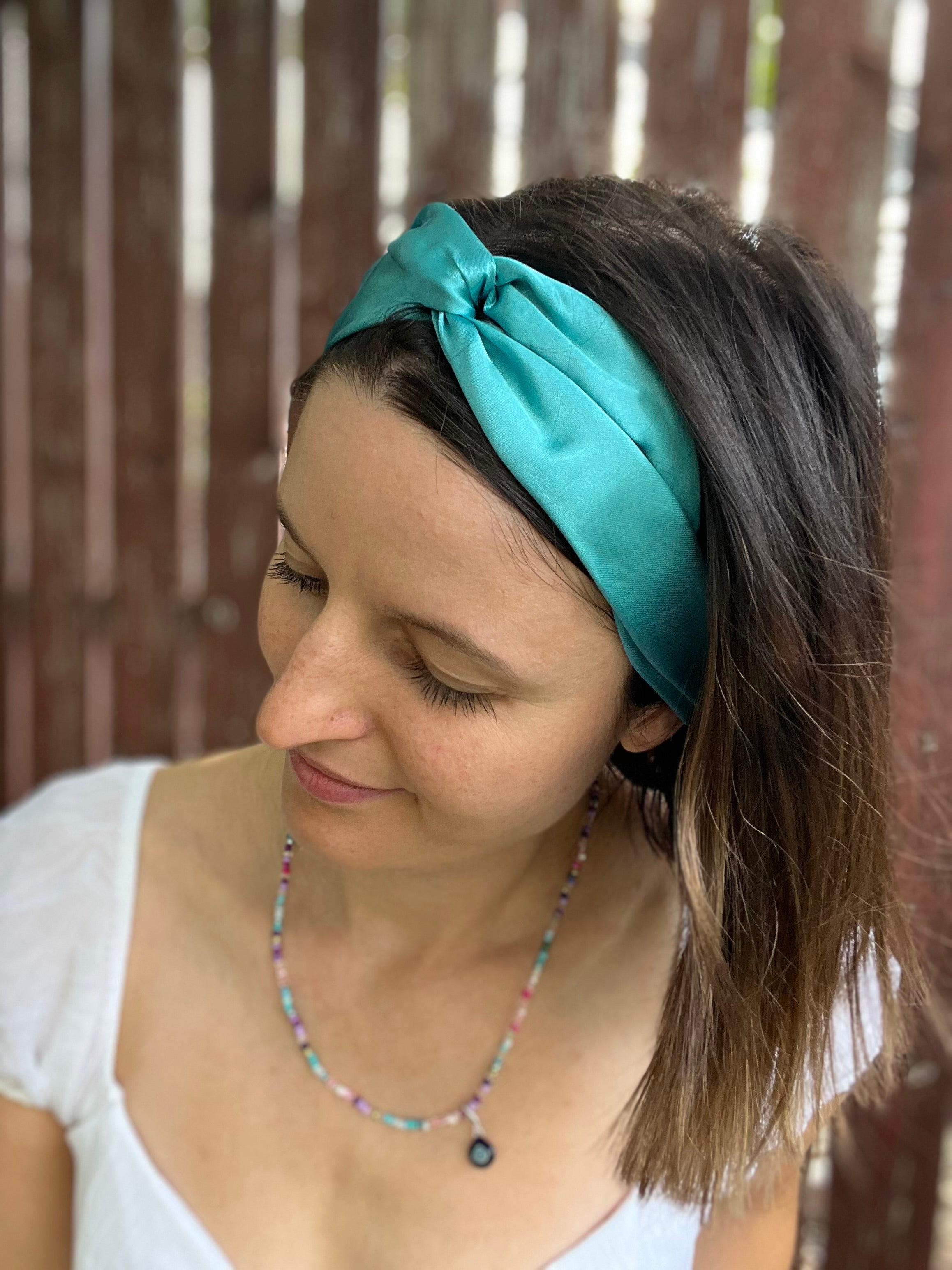 Satin Drahthaarband in 10 Farben